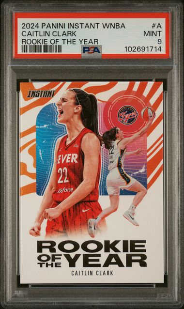2024 Panini Instant Wnba Rookie Of The Year Caitlin Clark #A Mint 9 front