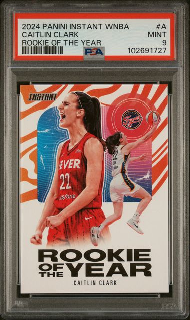 2024 Panini Instant Wnba Rookie Of The Year Caitlin Clark #A Mint 9 front