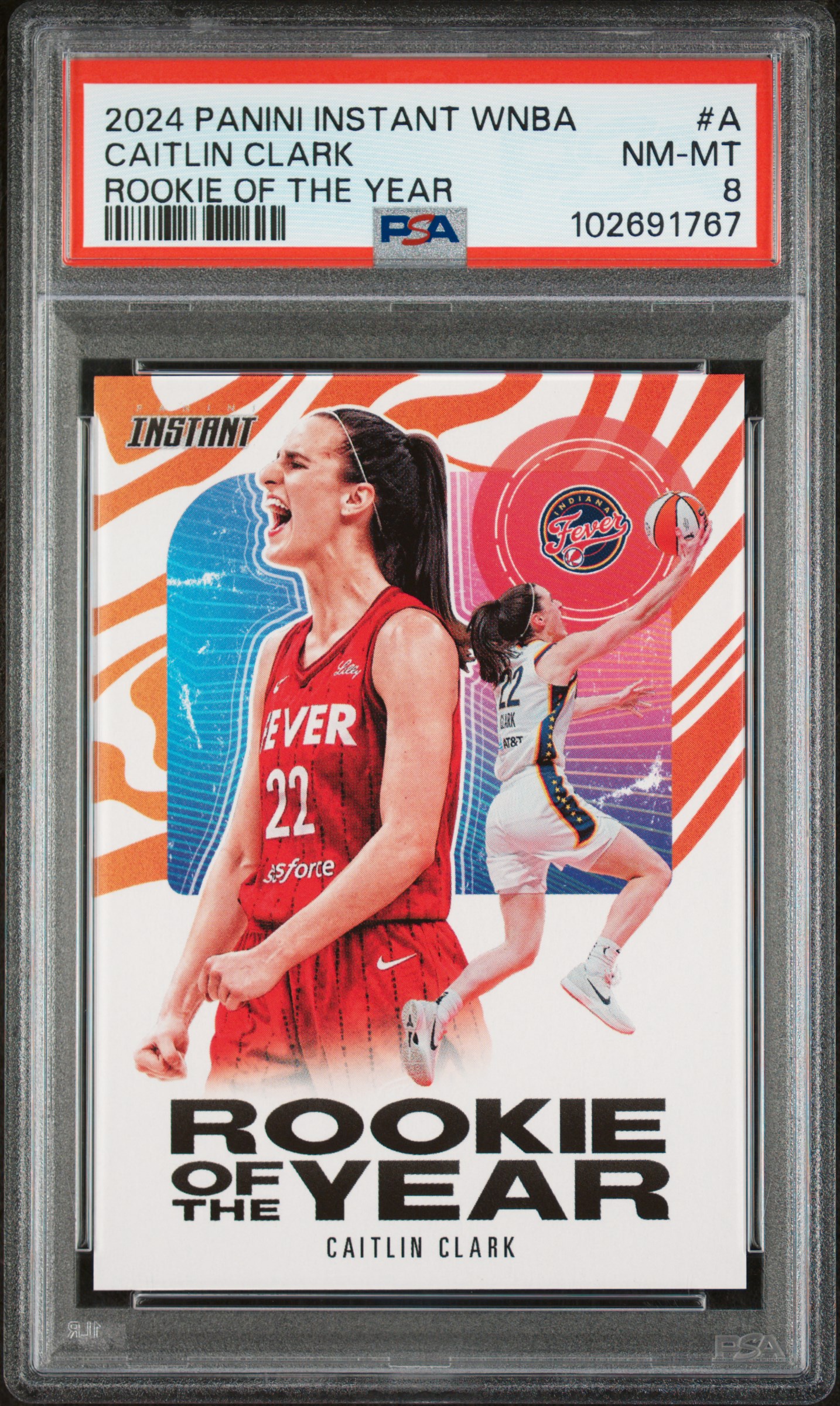 2024 Panini Instant Wnba Rookie Of The Year Caitlin Clark #A Nm-Mt 8 front