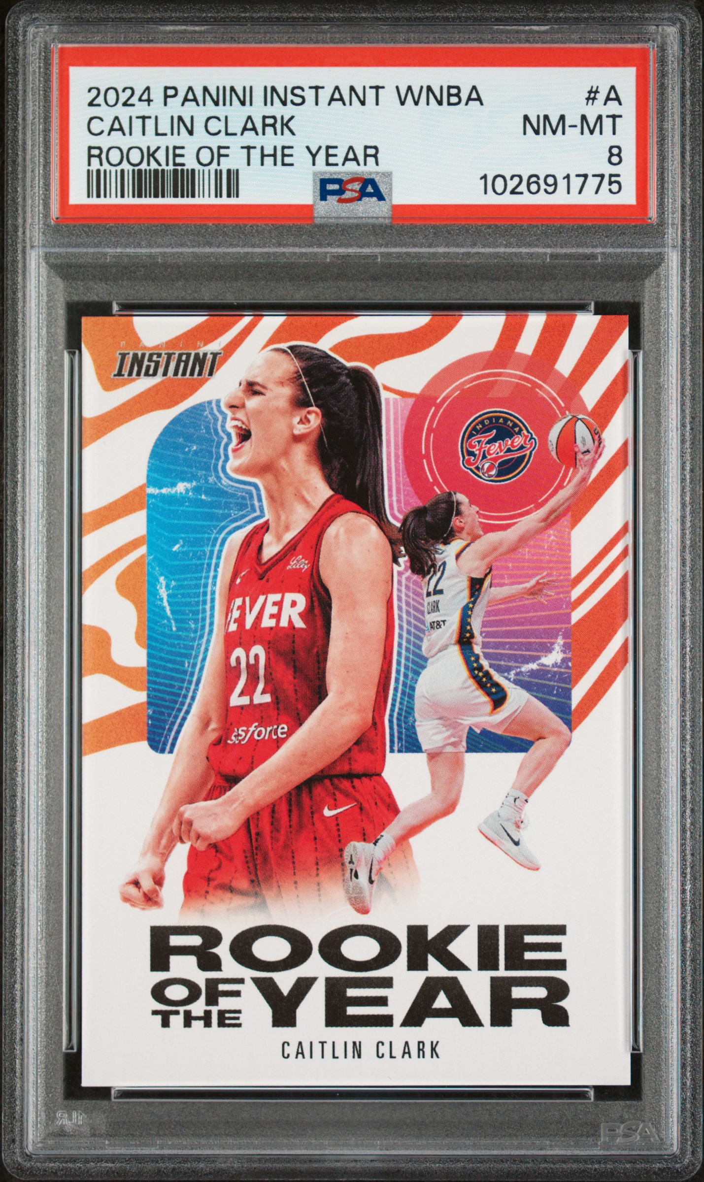 2024 Panini Instant Wnba Rookie Of The Year Caitlin Clark #A Nm-Mt 8 front