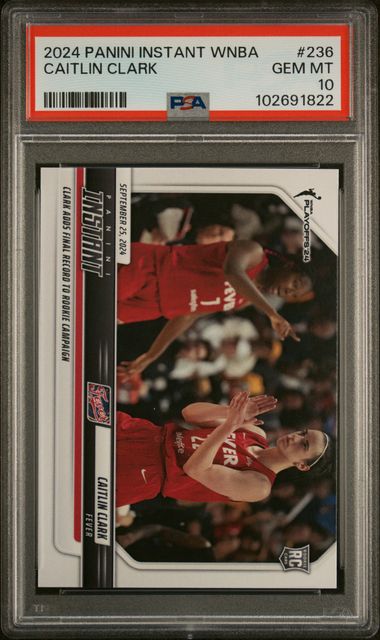 2024 Panini Instant Wnba Caitlin Clark #236 Gem Mt 10 front