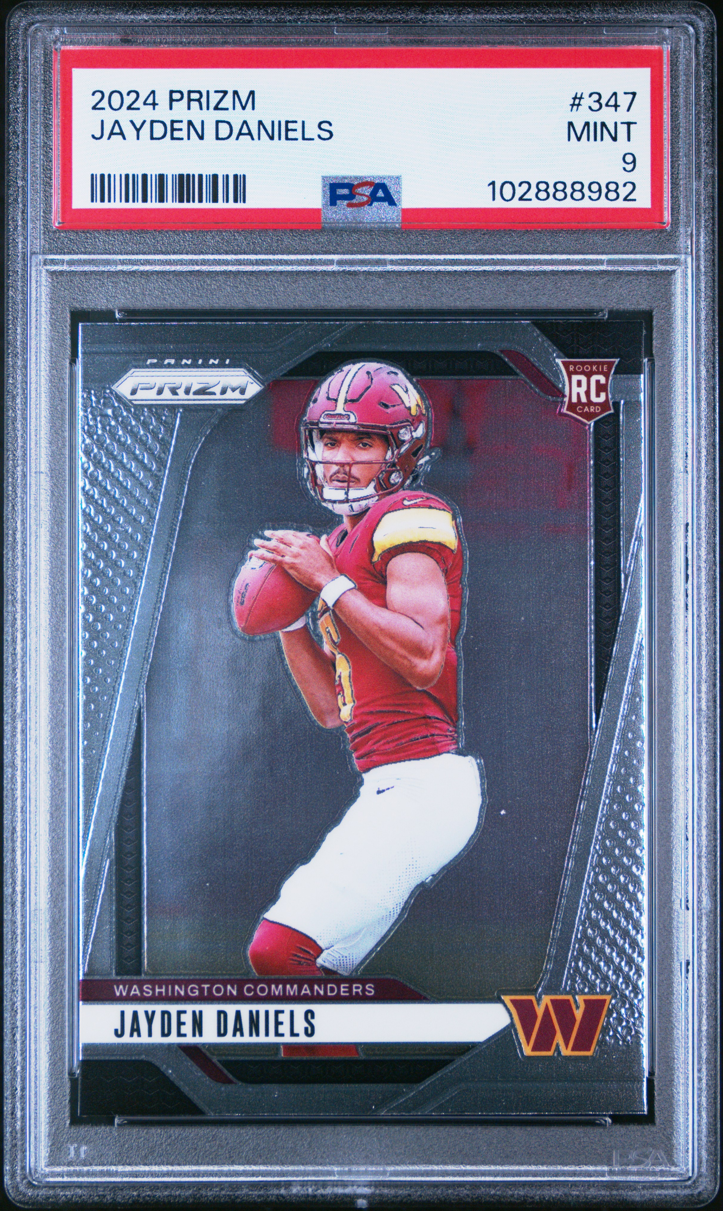 2024 Panini Prizm Jayden Daniels #347 Mint 9 front