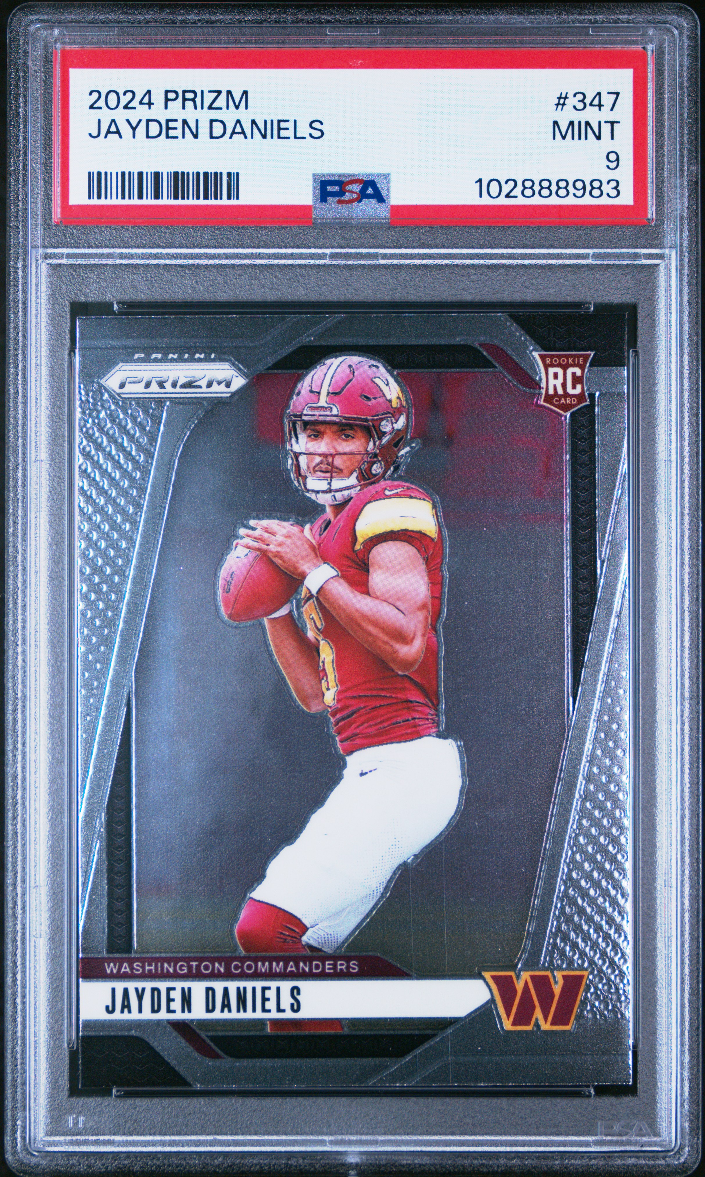 2024 Panini Prizm Jayden Daniels #347 Mint 9 front