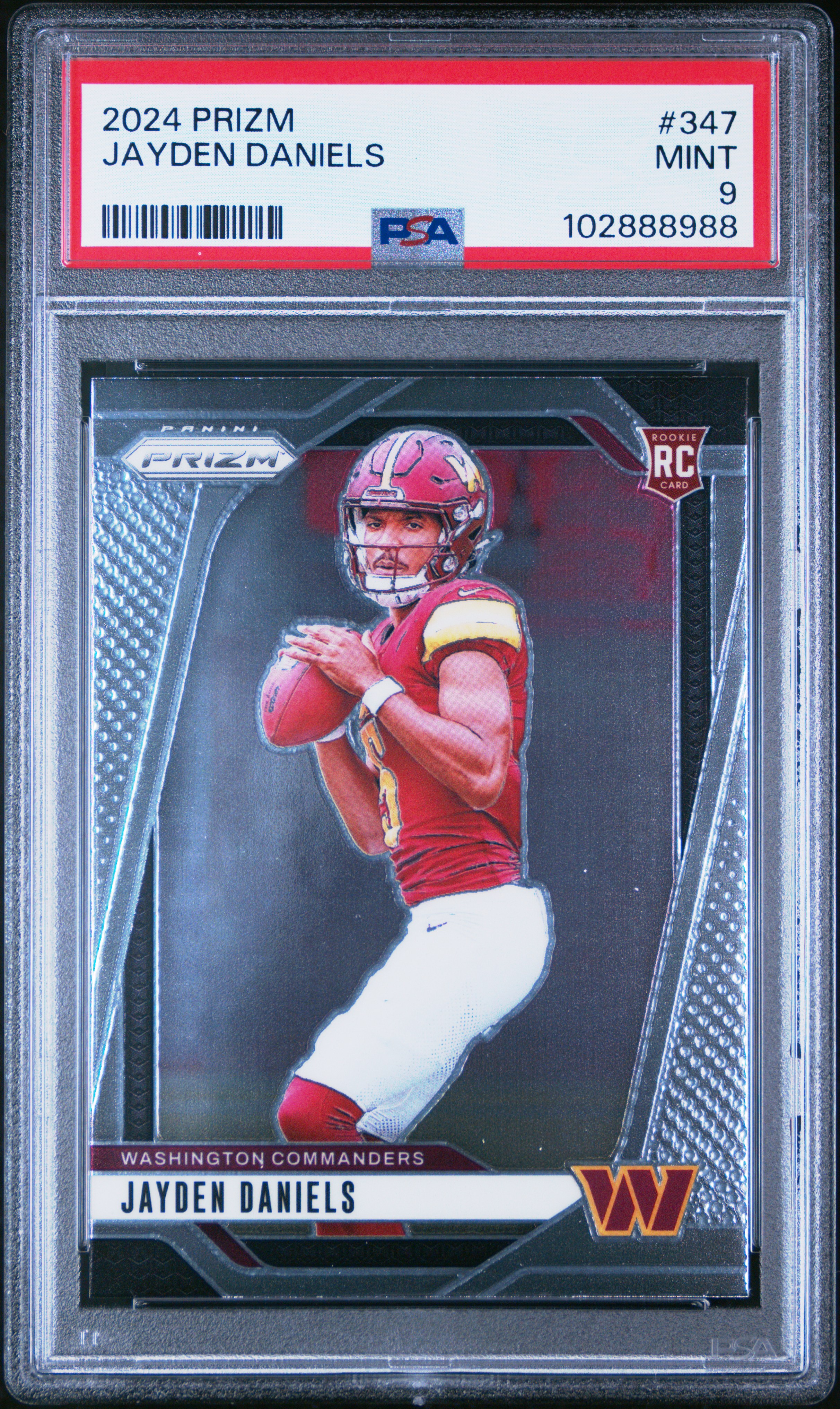 2024 Panini Prizm Jayden Daniels #347 Mint 9 front