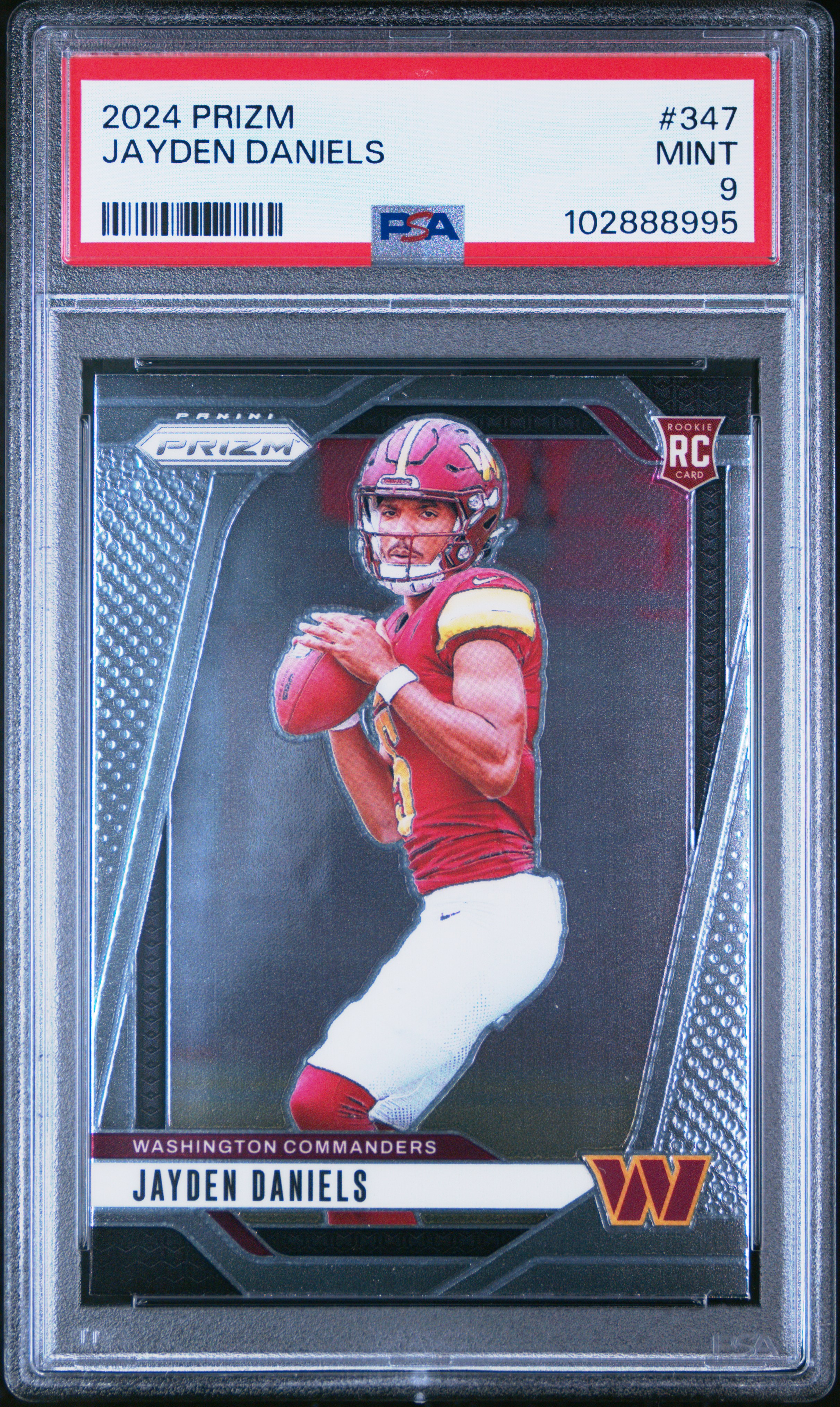 2024 Panini Prizm Jayden Daniels #347 Mint 9 front