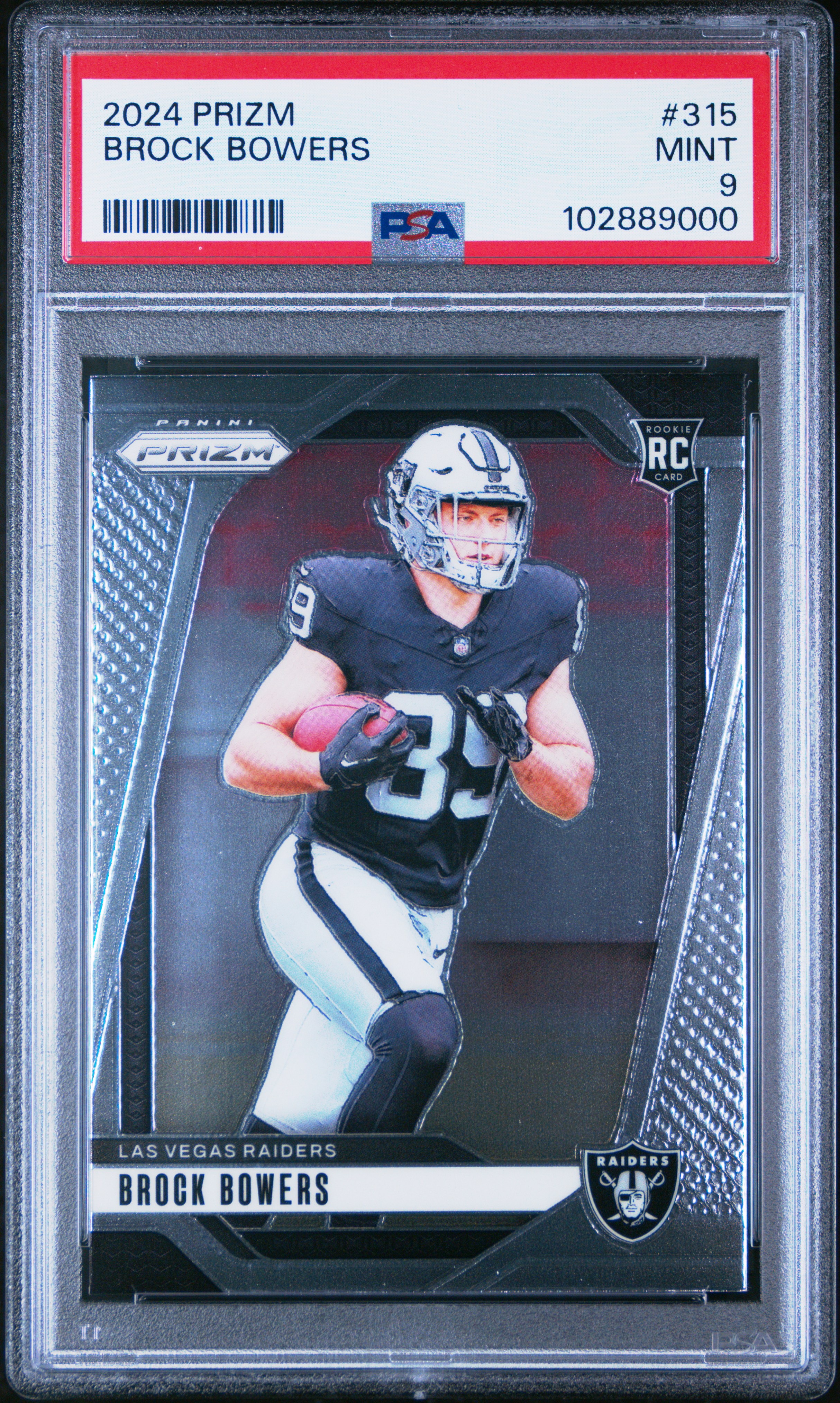 2024 Panini Prizm Brock Bowers #315 Mint 9 front