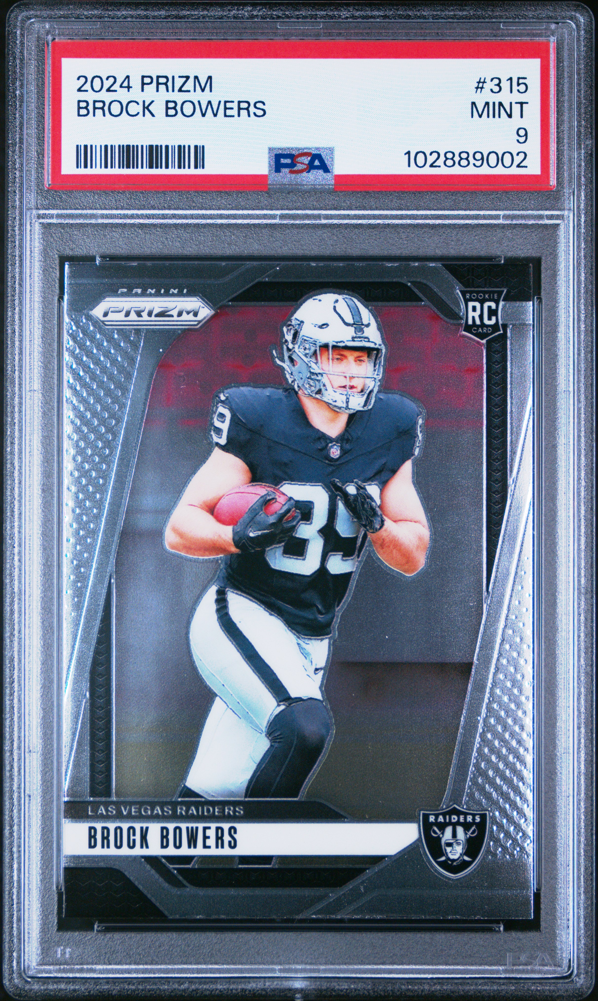 2024 Panini Prizm Brock Bowers #315 Mint 9 front
