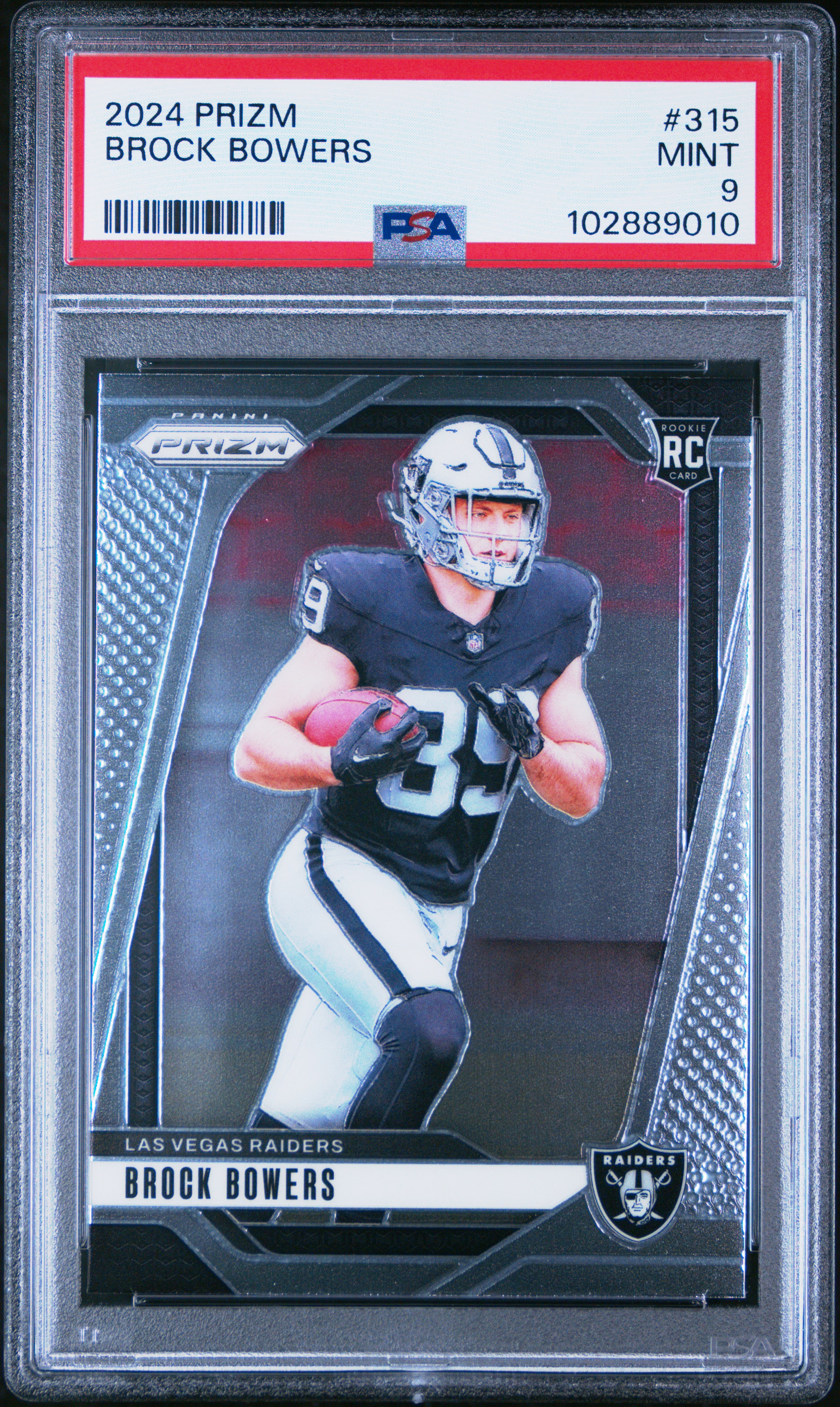 2024 Panini Prizm Brock Bowers #315 Mint 9 front