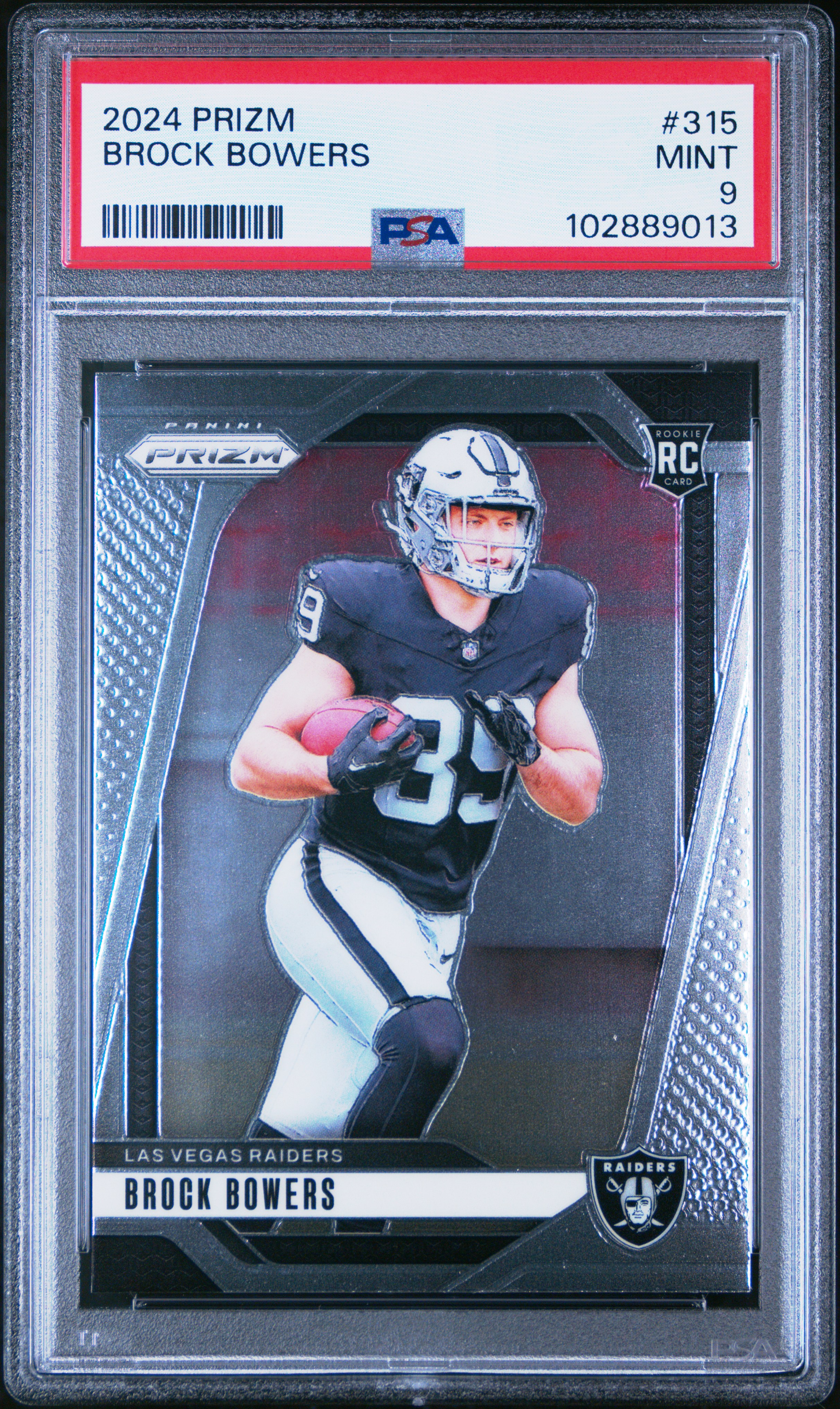 2024 Panini Prizm Brock Bowers #315 Mint 9 front