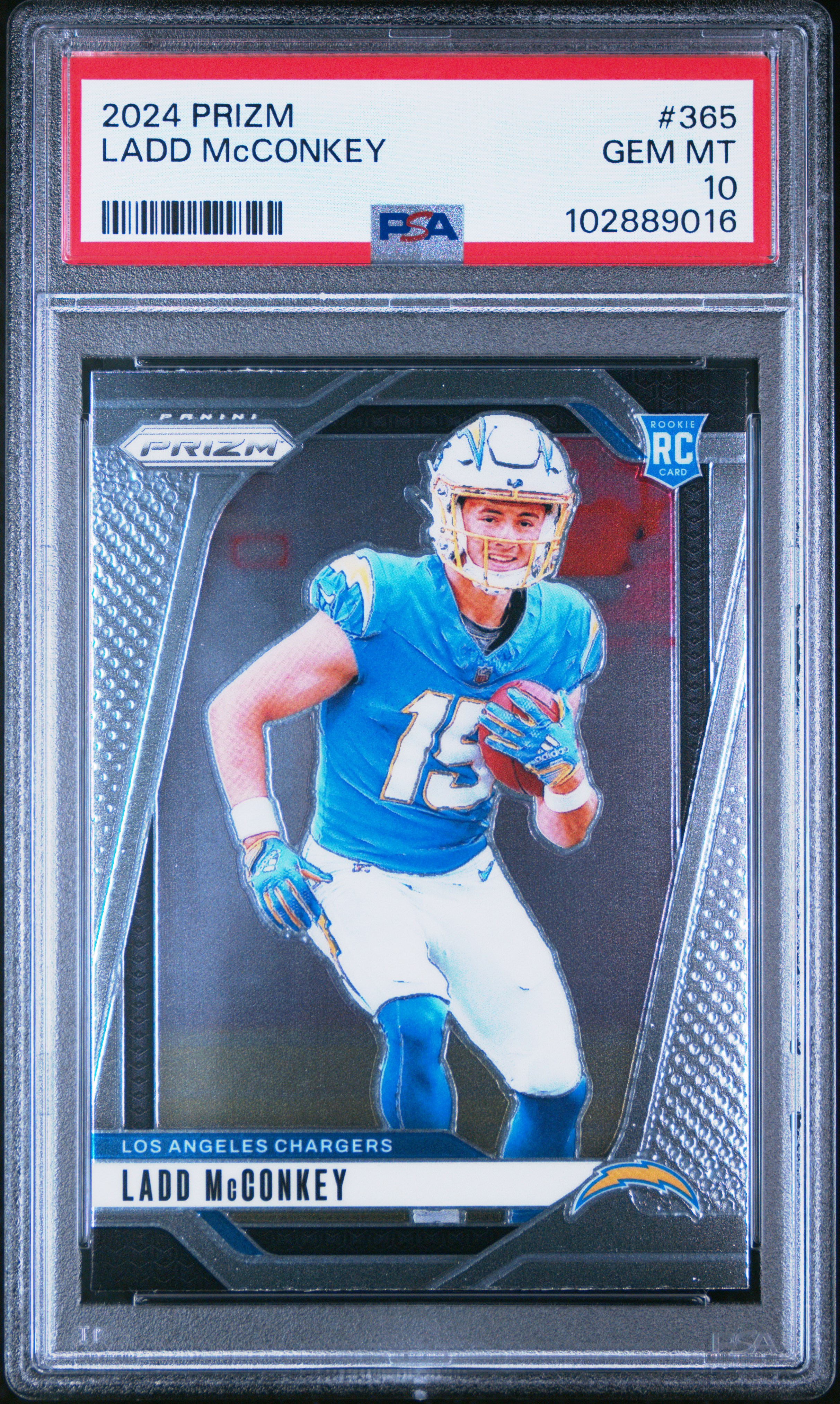 2024 Panini Prizm Ladd Mcconkey #365 Gem Mt 10 front