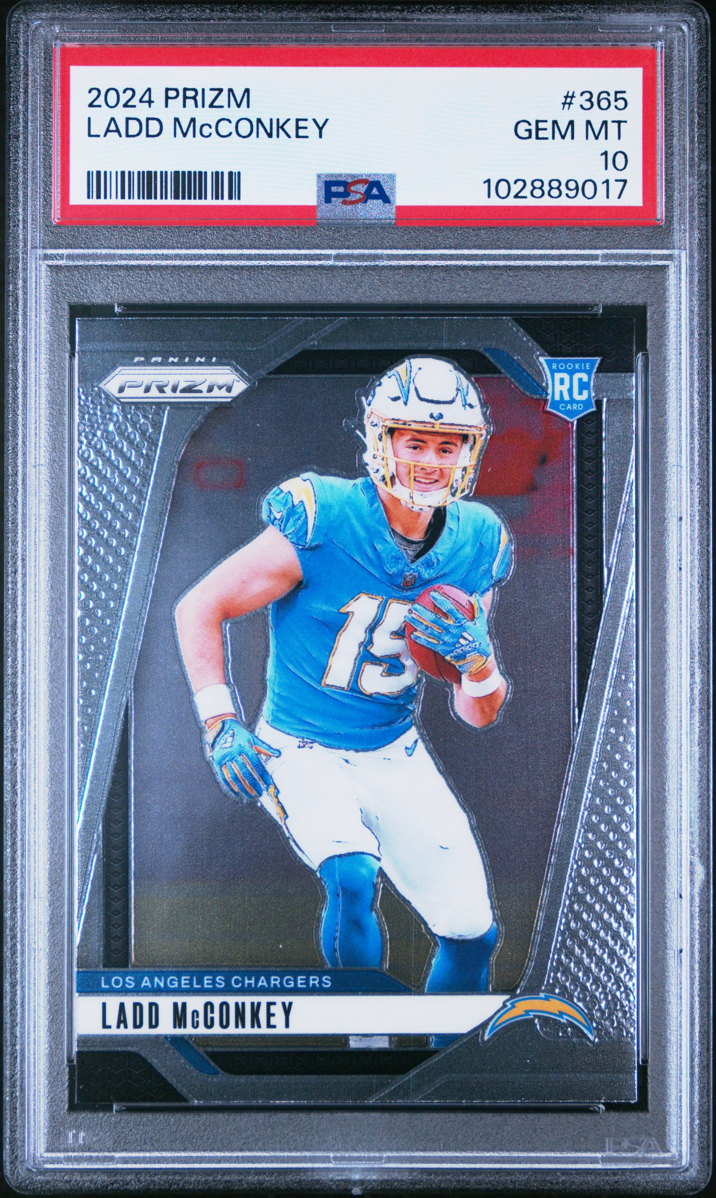 2024 Panini Prizm Ladd Mcconkey #365 Gem Mt 10 front
