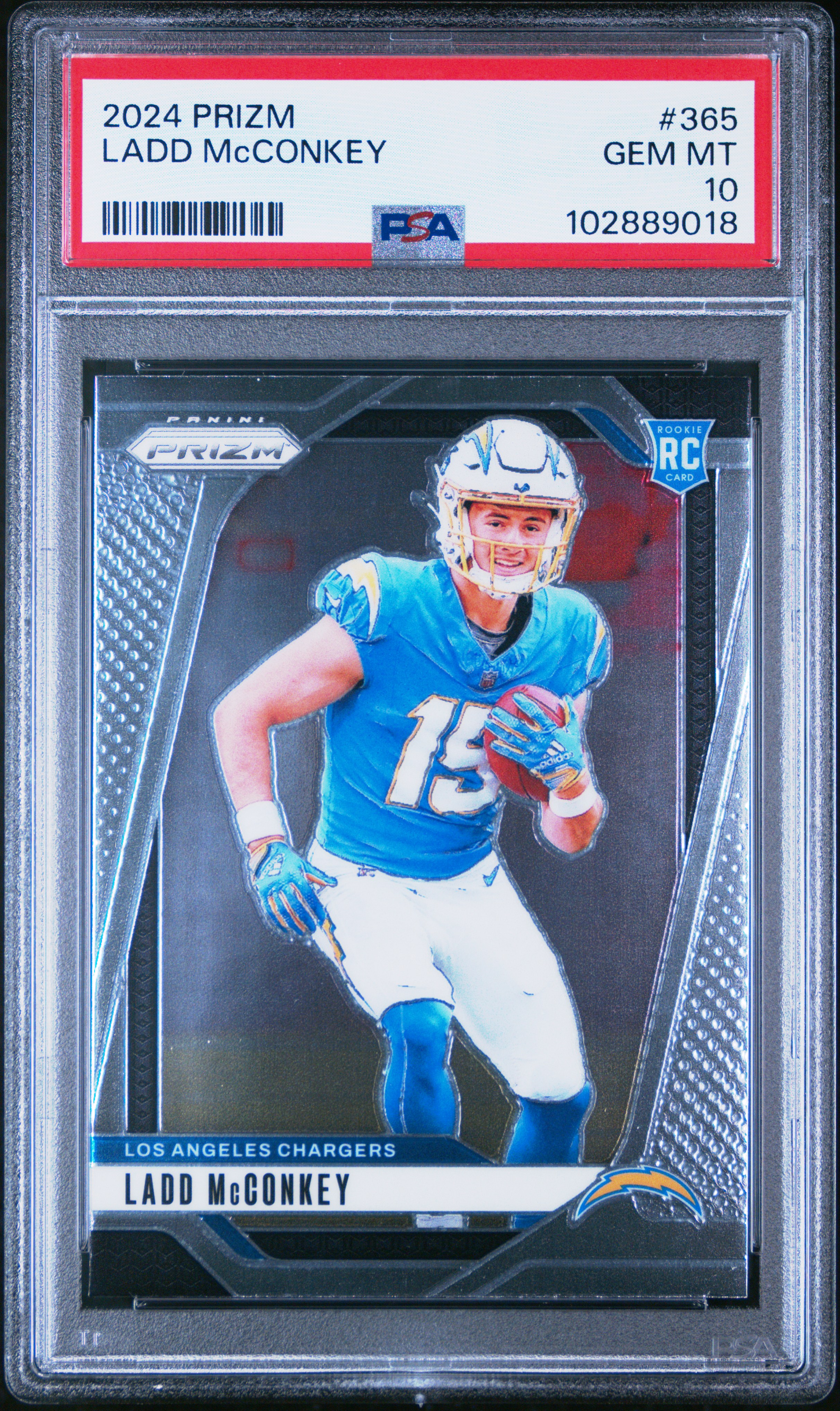 2024 Panini Prizm Ladd Mcconkey #365 Gem Mt 10 front