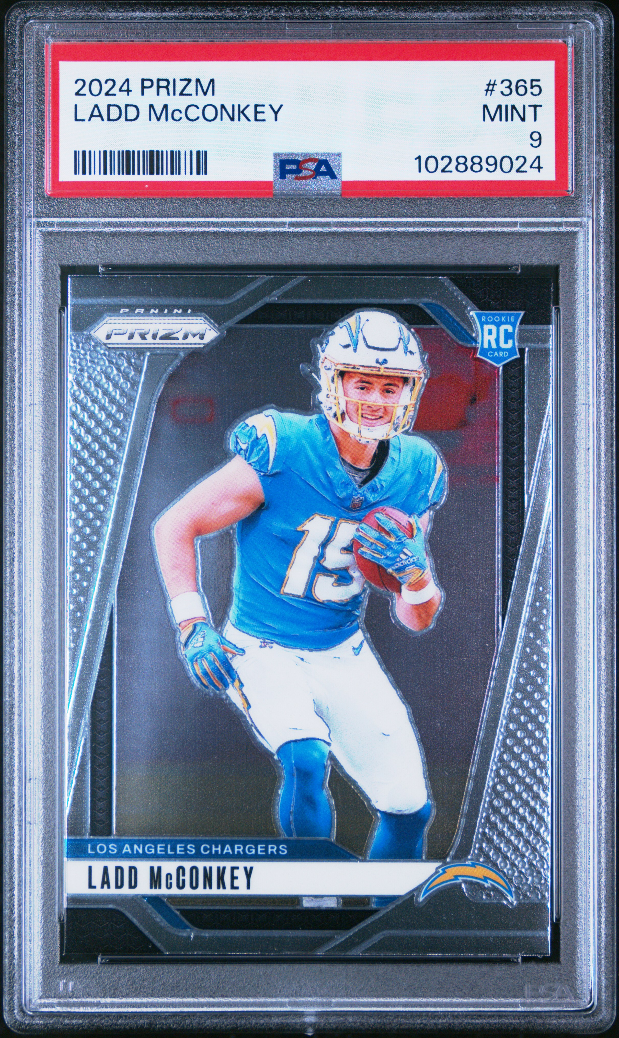 2024 Panini Prizm Ladd Mcconkey #365 Mint 9 front