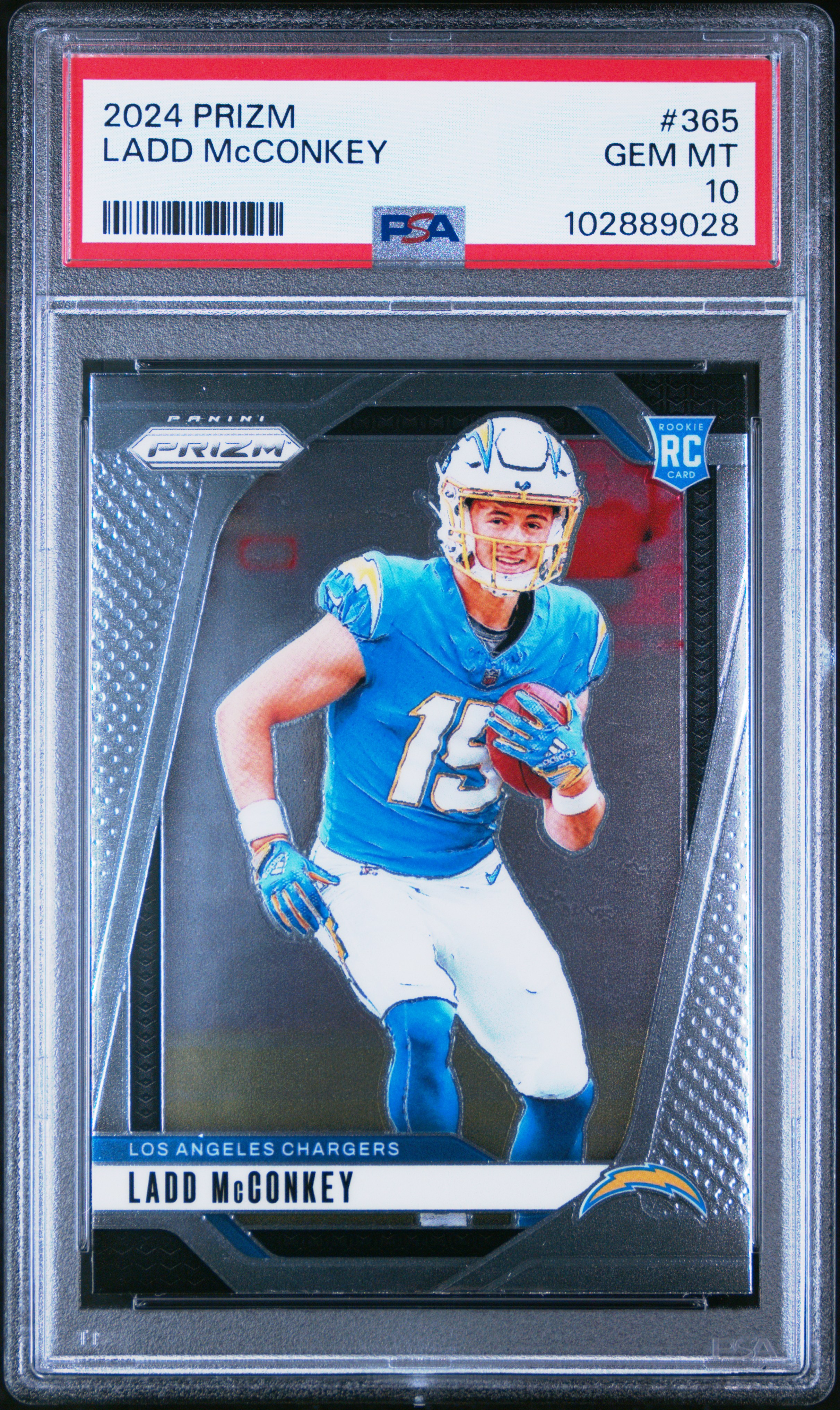 2024 Panini Prizm Ladd Mcconkey #365 Gem Mt 10 front