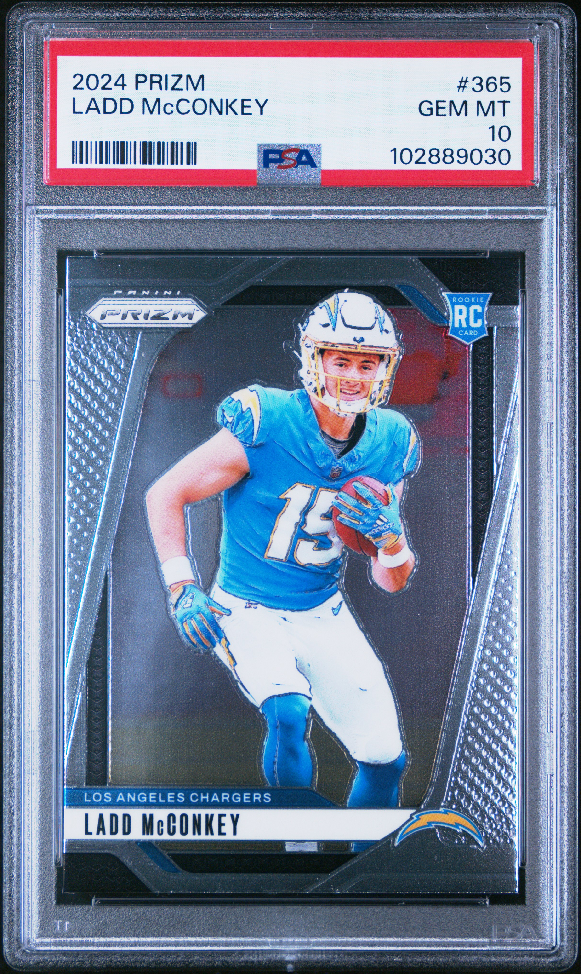 2024 Panini Prizm Ladd Mcconkey #365 Gem Mt 10 front