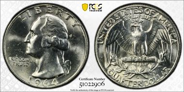 1964-D 25C DDO FS-101 MS64