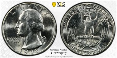 1942 25C DDO FS-101 MS63