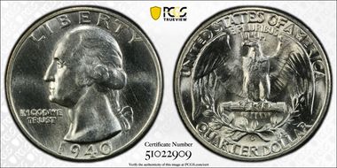 1940-D 25C DDO FS-101 MS64