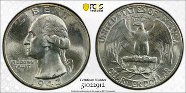 1943 25C DDO, FS-102 MS66