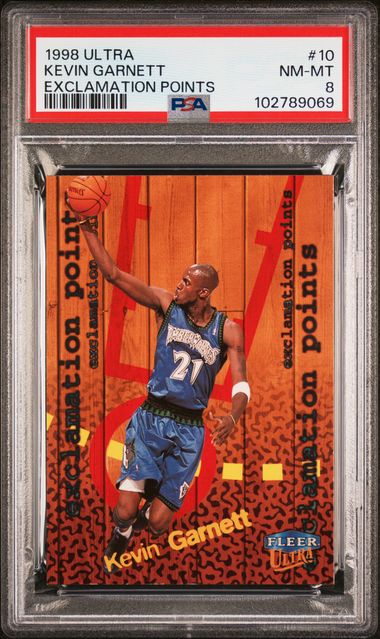 1998 Ultra Exclamation Points Kevin Garnett #10 (Exclamation Points) Nm-Mt 8 front