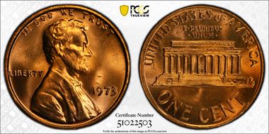 1973 1C MS66+ RD