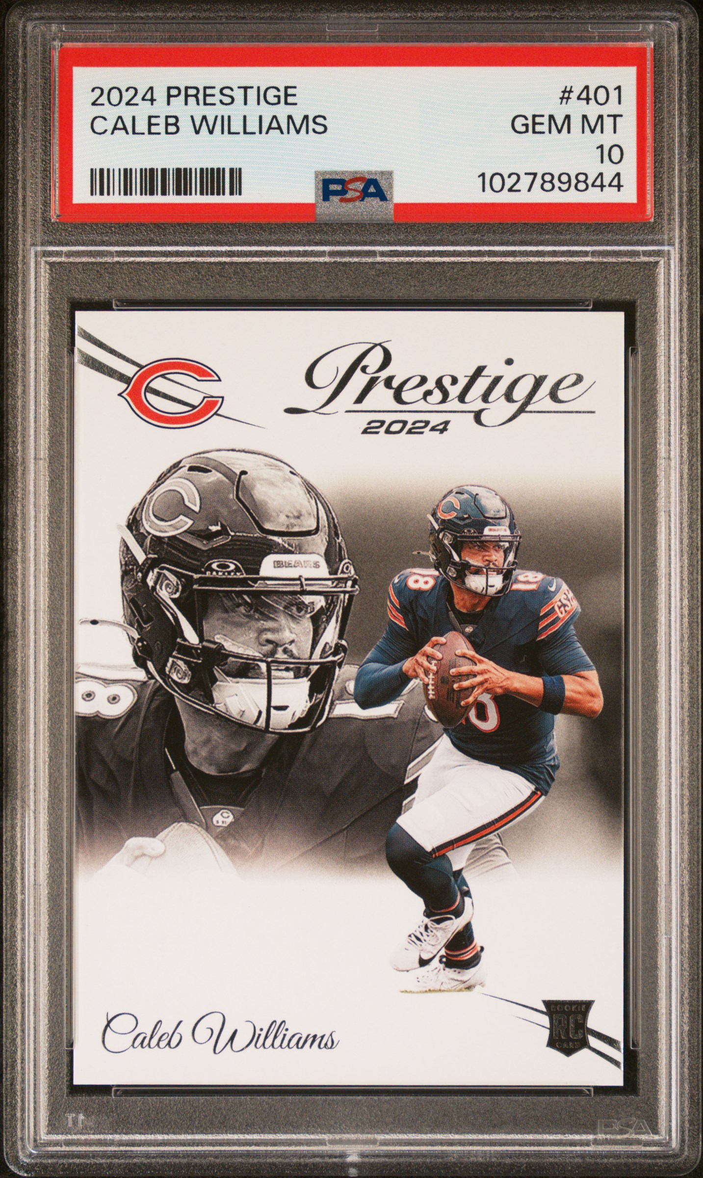 2024 Panini Prestige Caleb Williams #401 Gem Mt 10 front