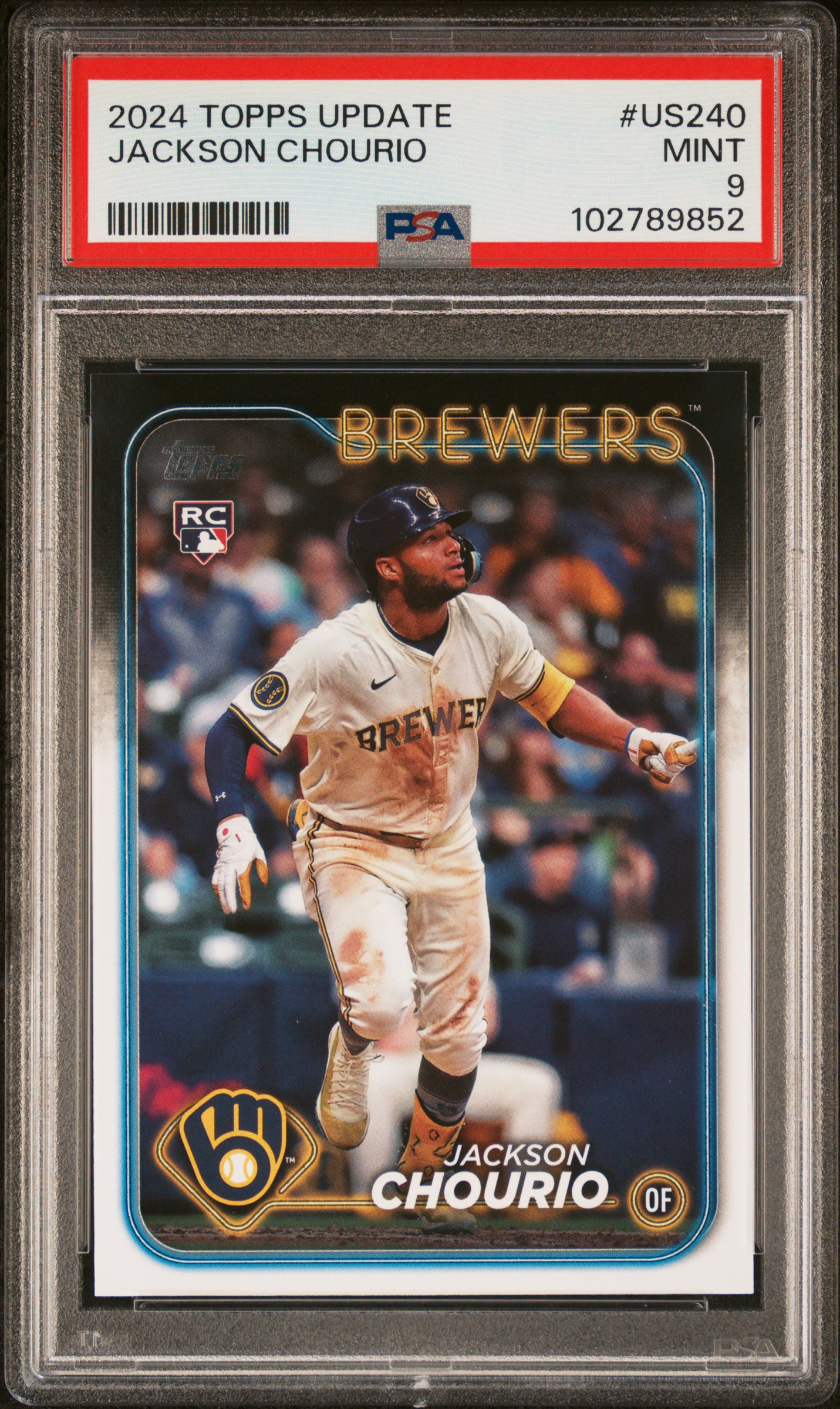 2024 Topps Update Jackson Chourio #Us240 Mint 9 front