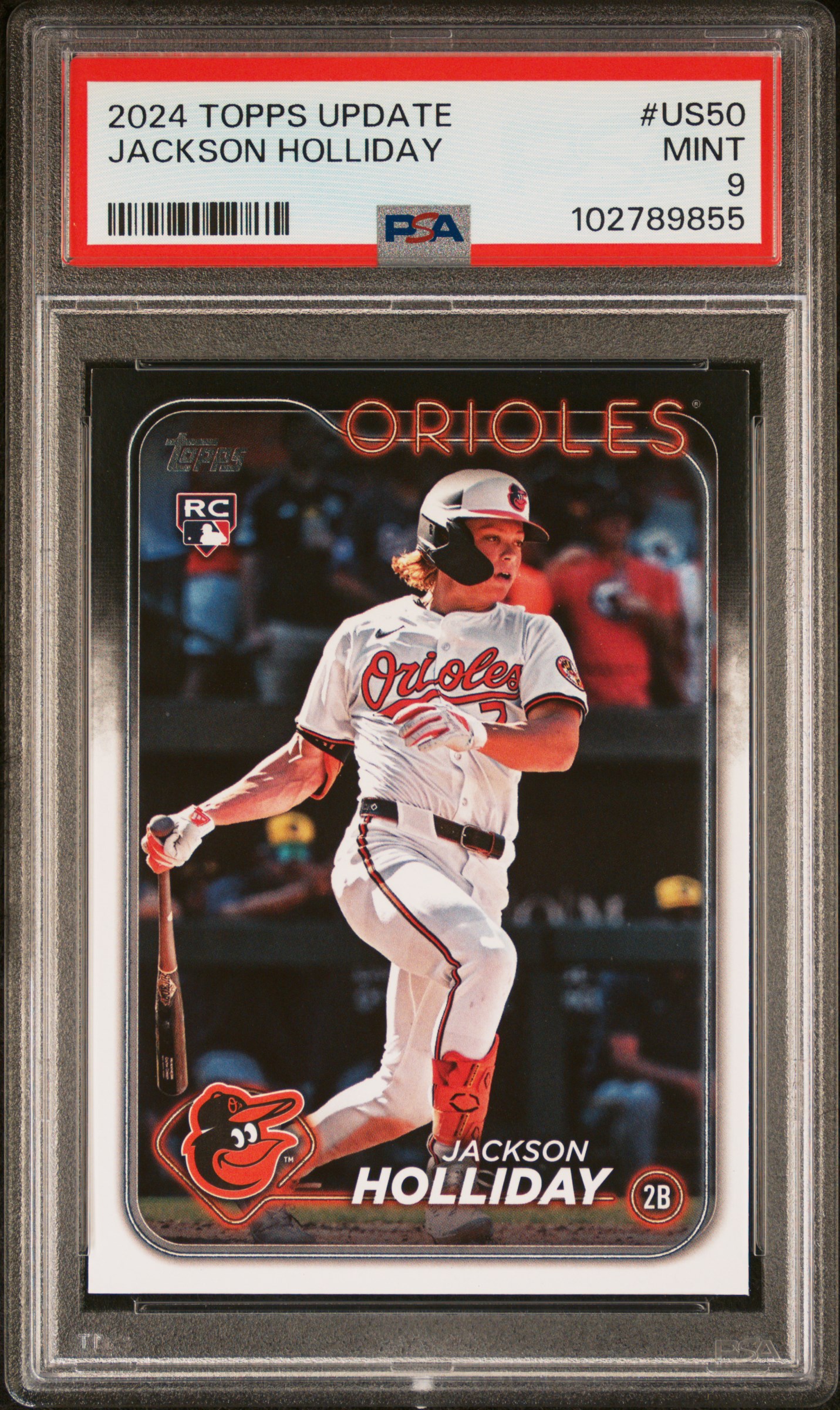 2024 Topps Update Jackson Holliday #Us50 Mint 9 front