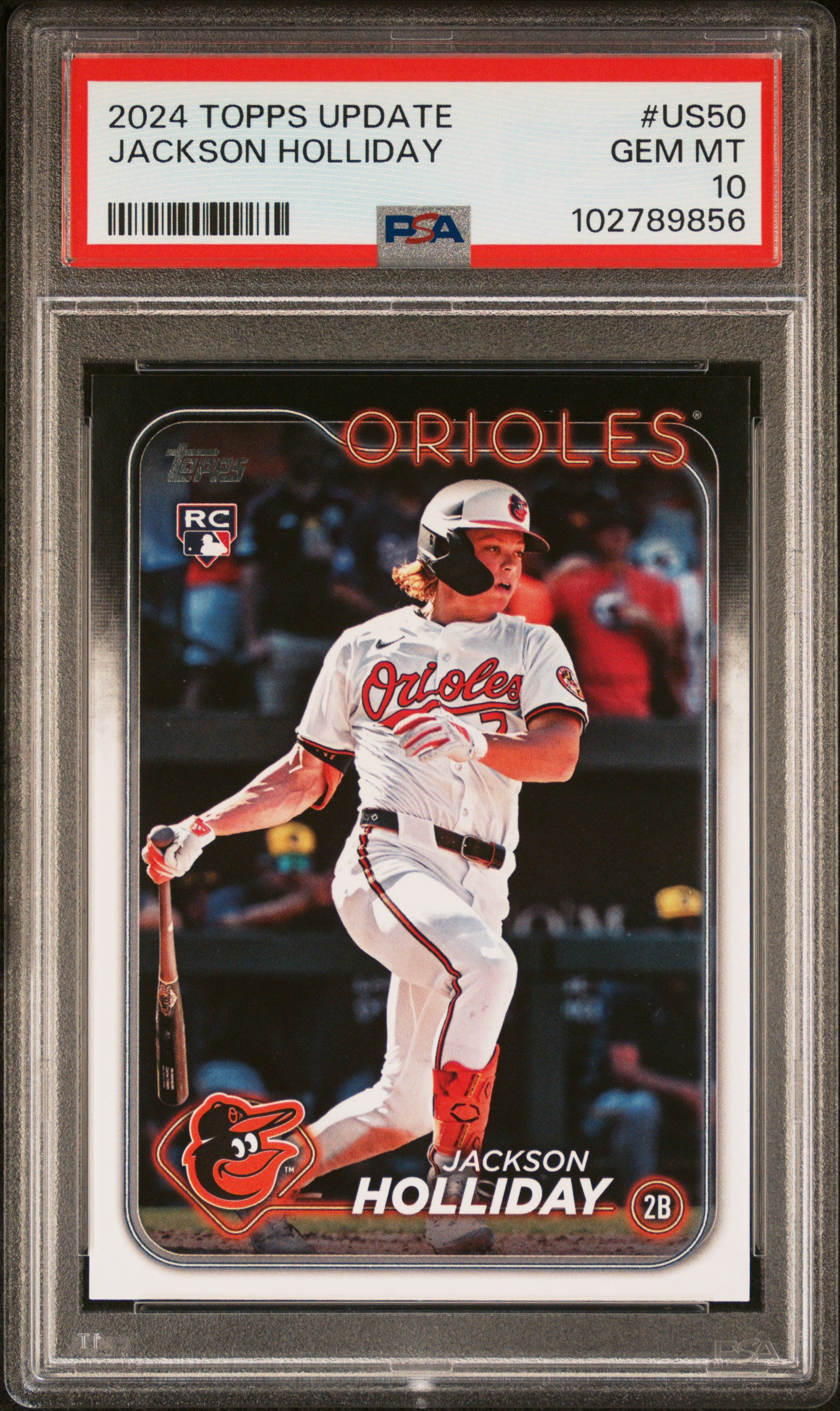 2024 Topps Update Jackson Holliday #Us50 Gem Mt 10 front