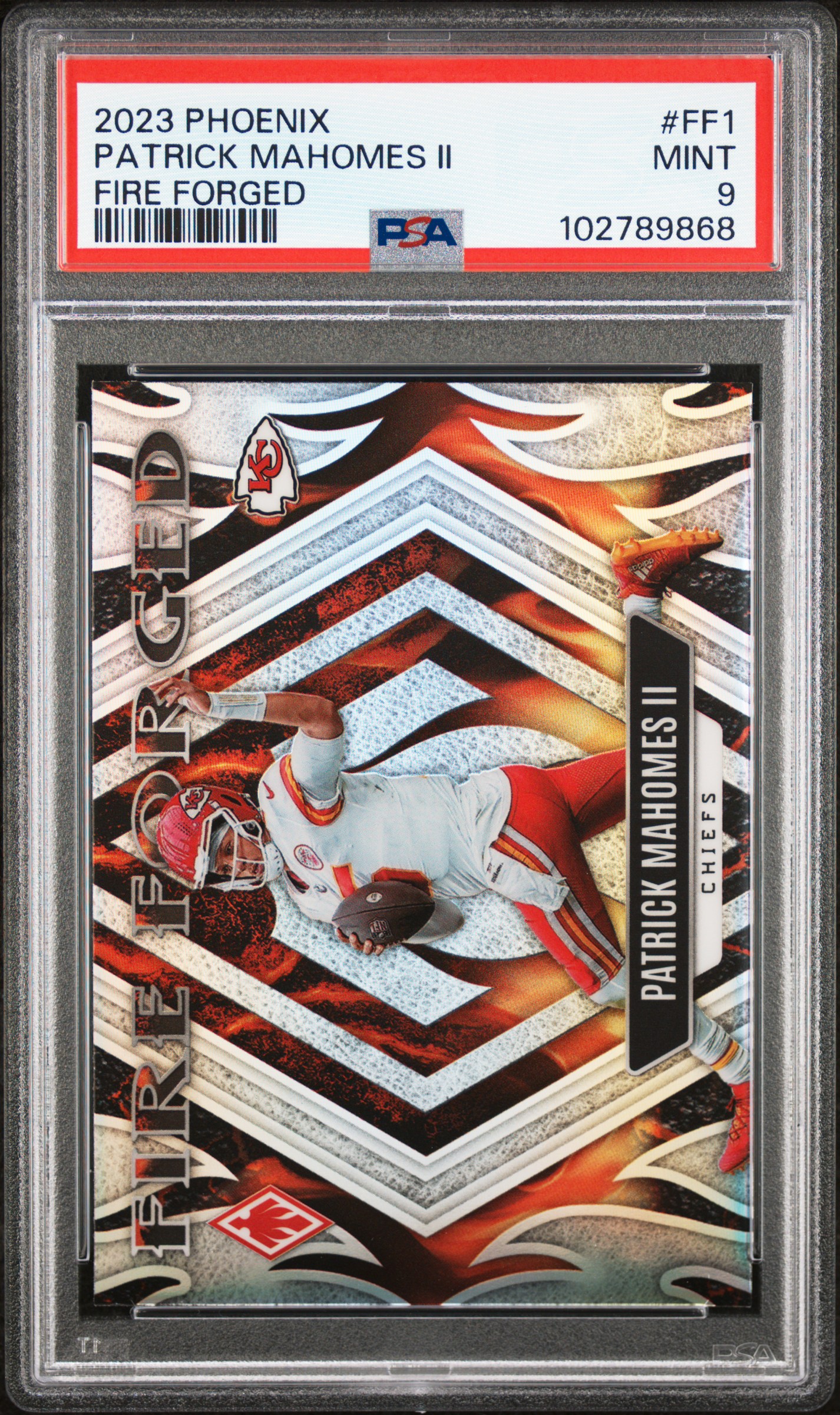 2023 Panini Phoenix Fire Forged Patrick Mahomes Ii #Ff1 Mint 9 front