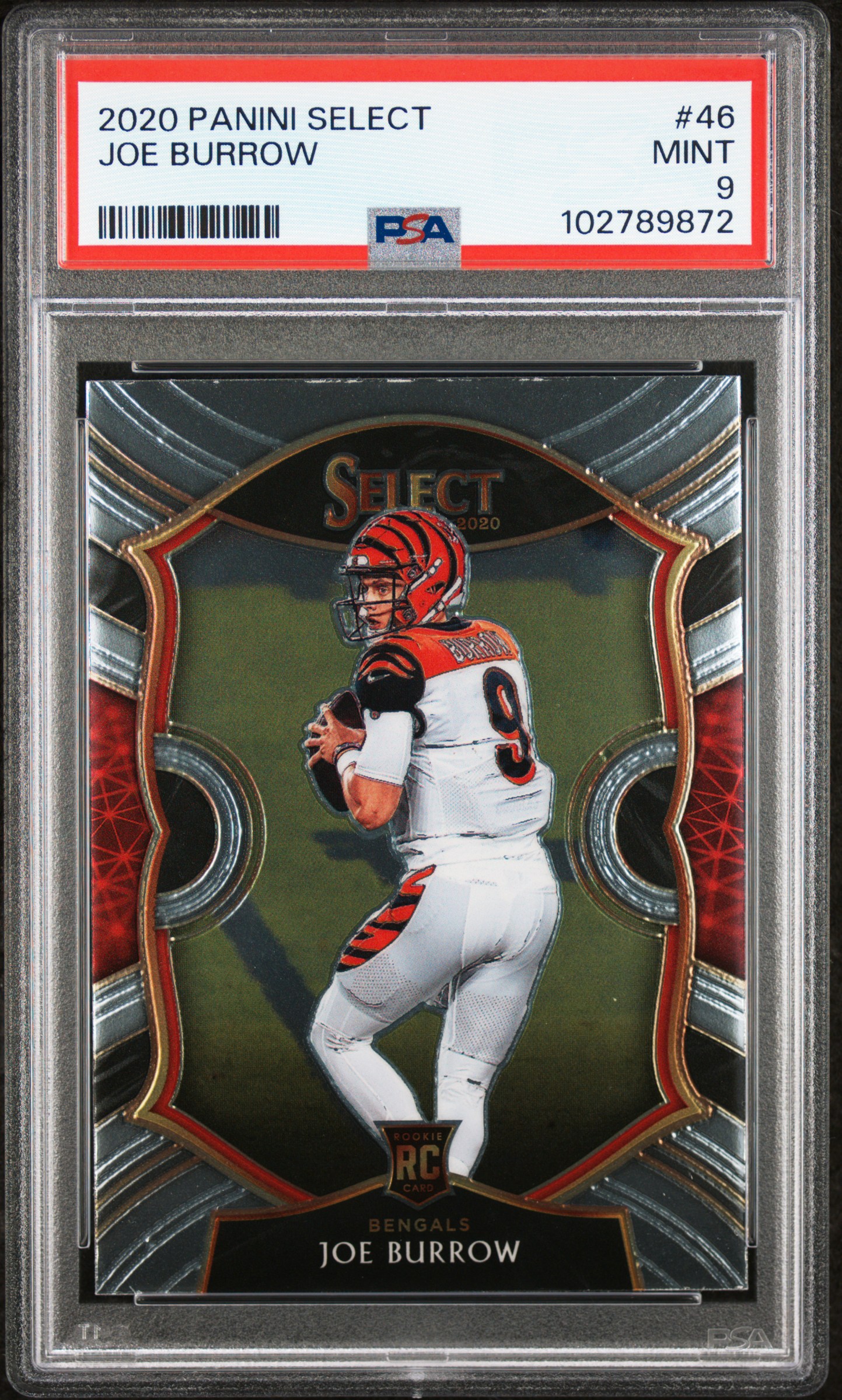 2020 Panini Select Joe Burrow #46 Mint 9 front