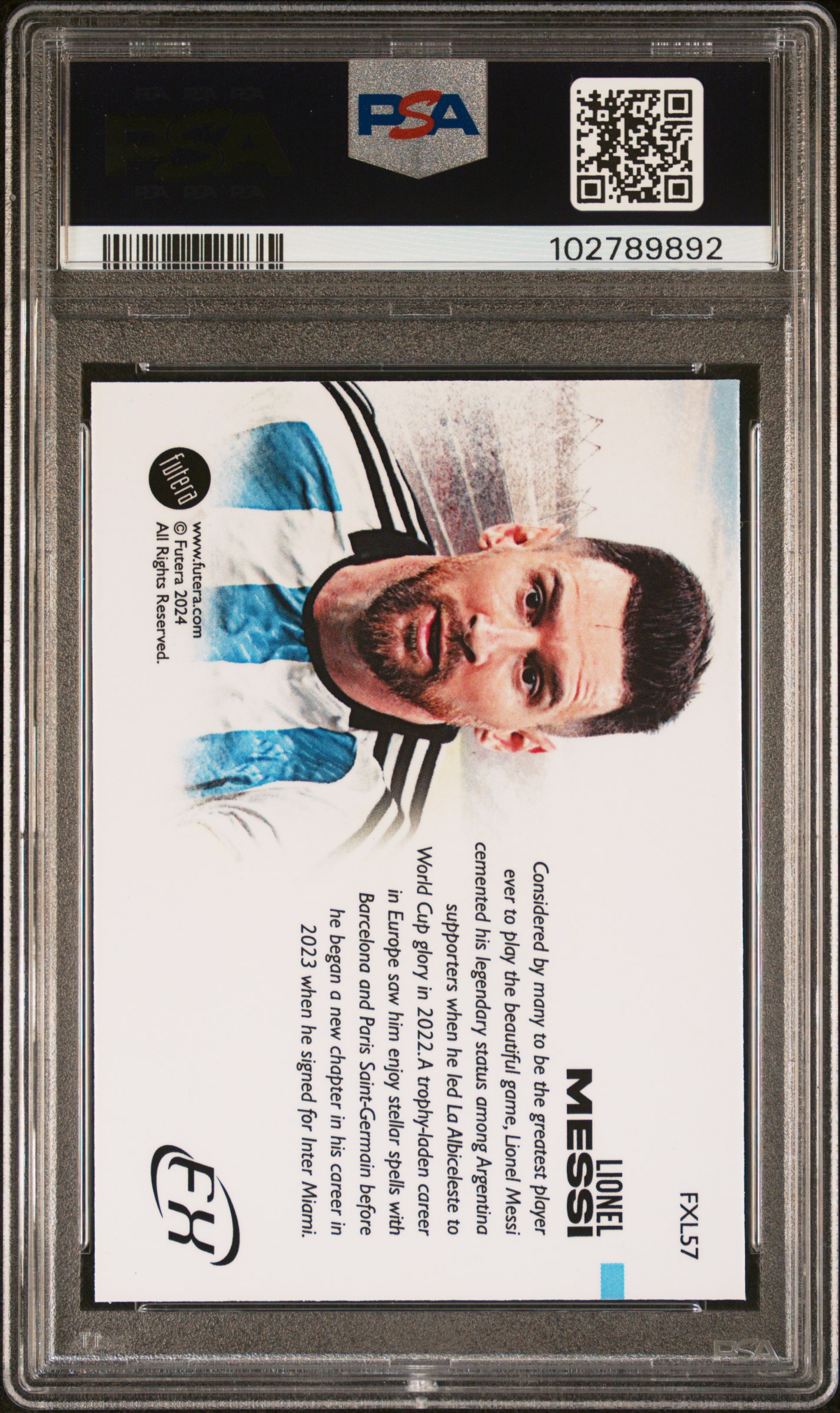 2024 Futera World Football Fx Landscape Lionel Messi #Fxl57 Mint 9 back