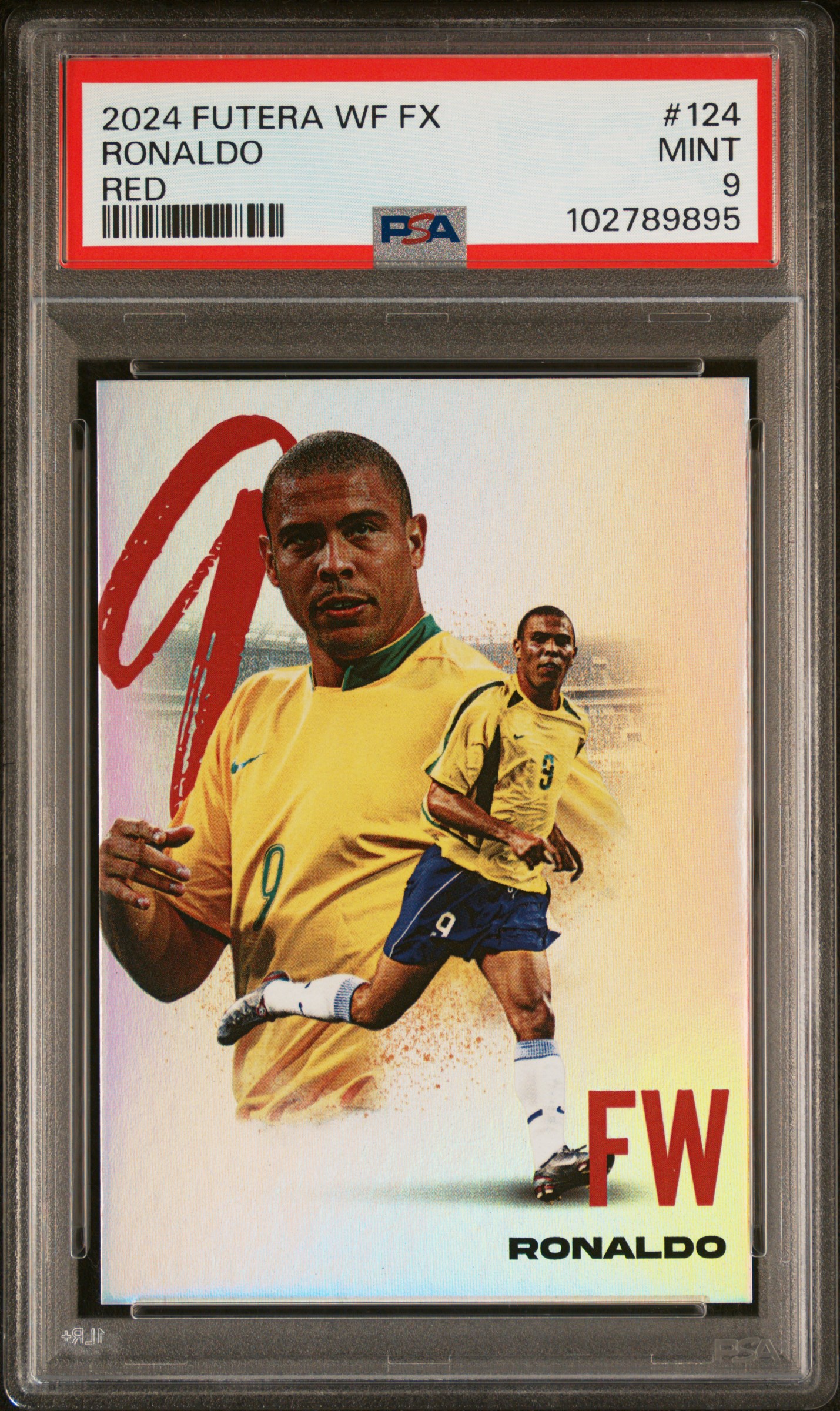 2024 Futera World Football Fx Ronaldo #124 (Red) Mint 9 front