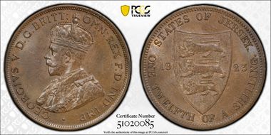 1923 1/12 S KM-12 MS64BN