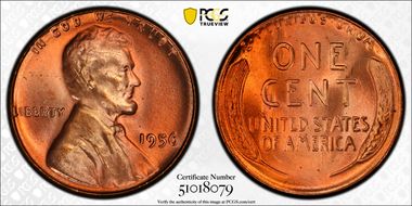 1956 1C MS67RD