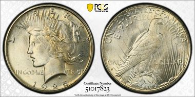 1925-S $1 MS64