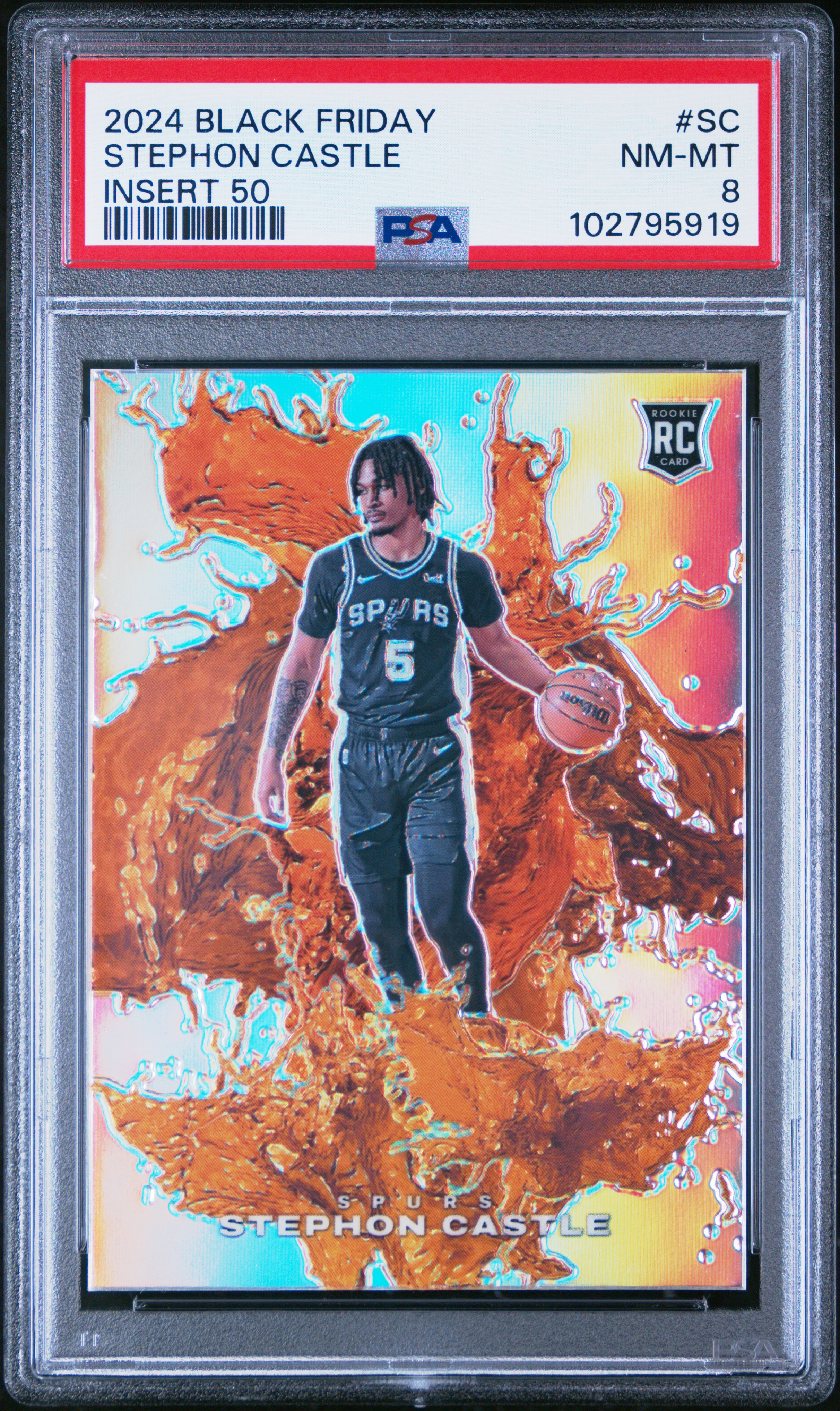 2024 Panini Black Friday Insert 50 Stephon Castle #Sc Nm-Mt 8 back