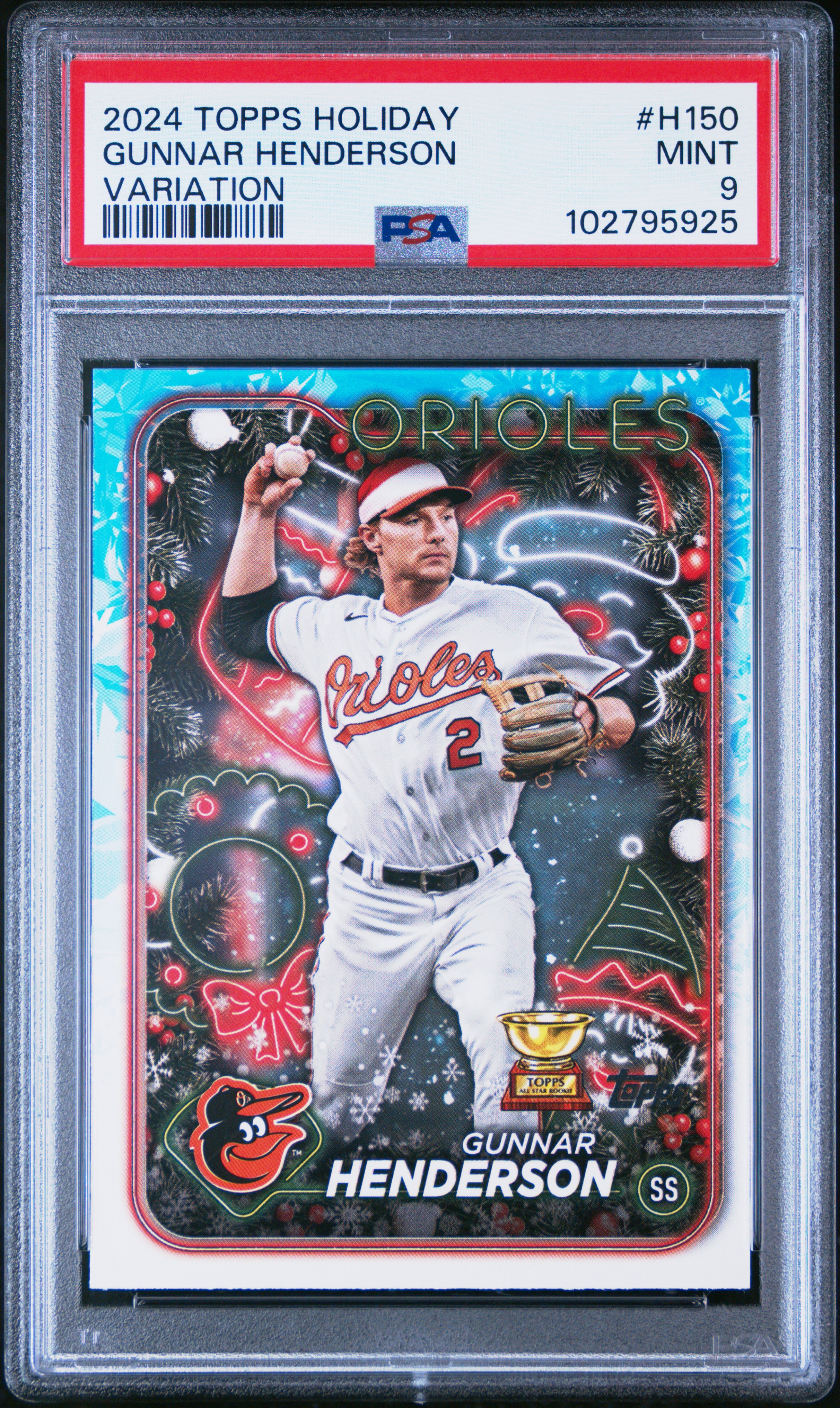 2024 Topps Holiday Gunnar Henderson #H150 (Variation) Mint 9 back
