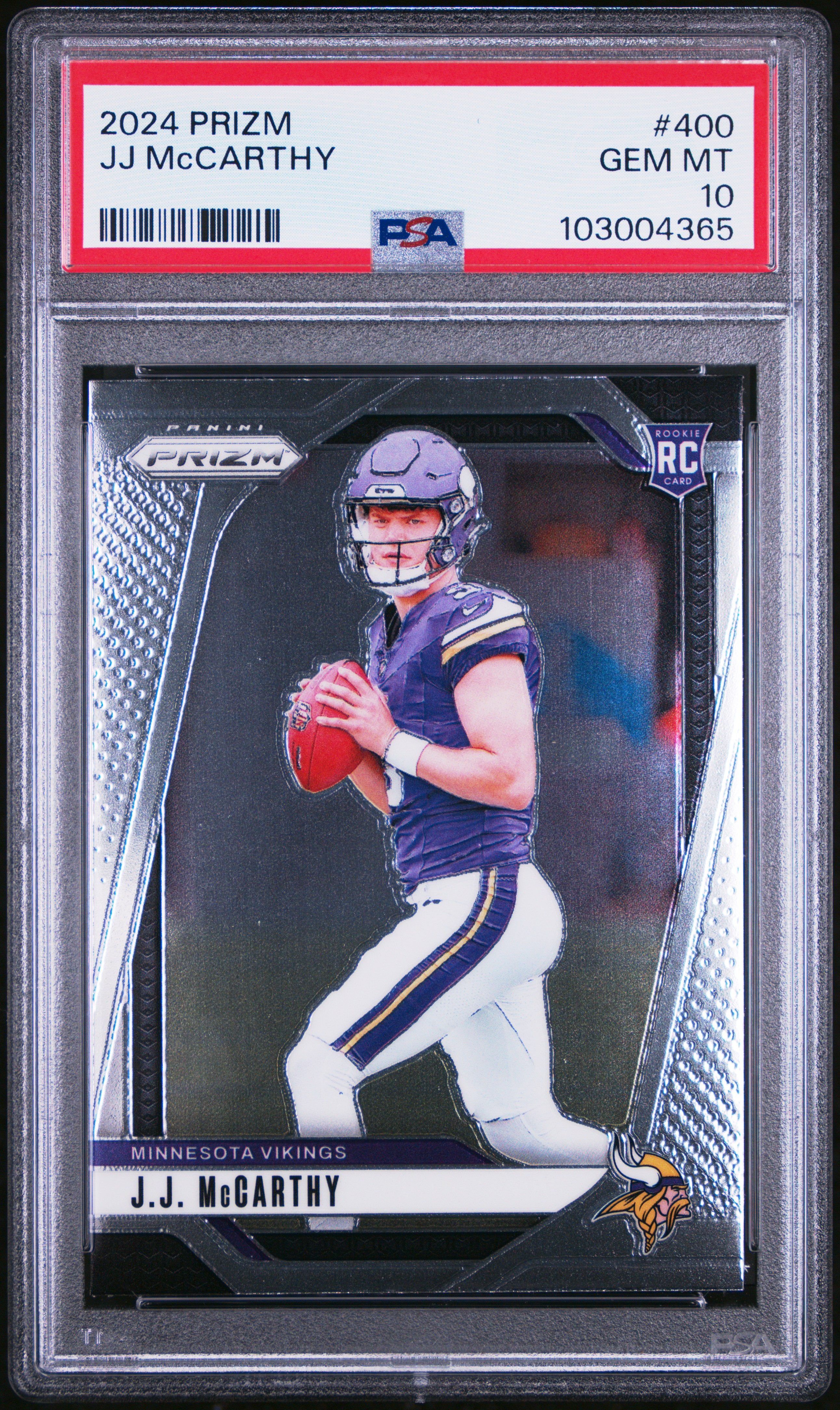 2024 Panini Prizm Jj Mccarthy #400 Gem Mt 10 front