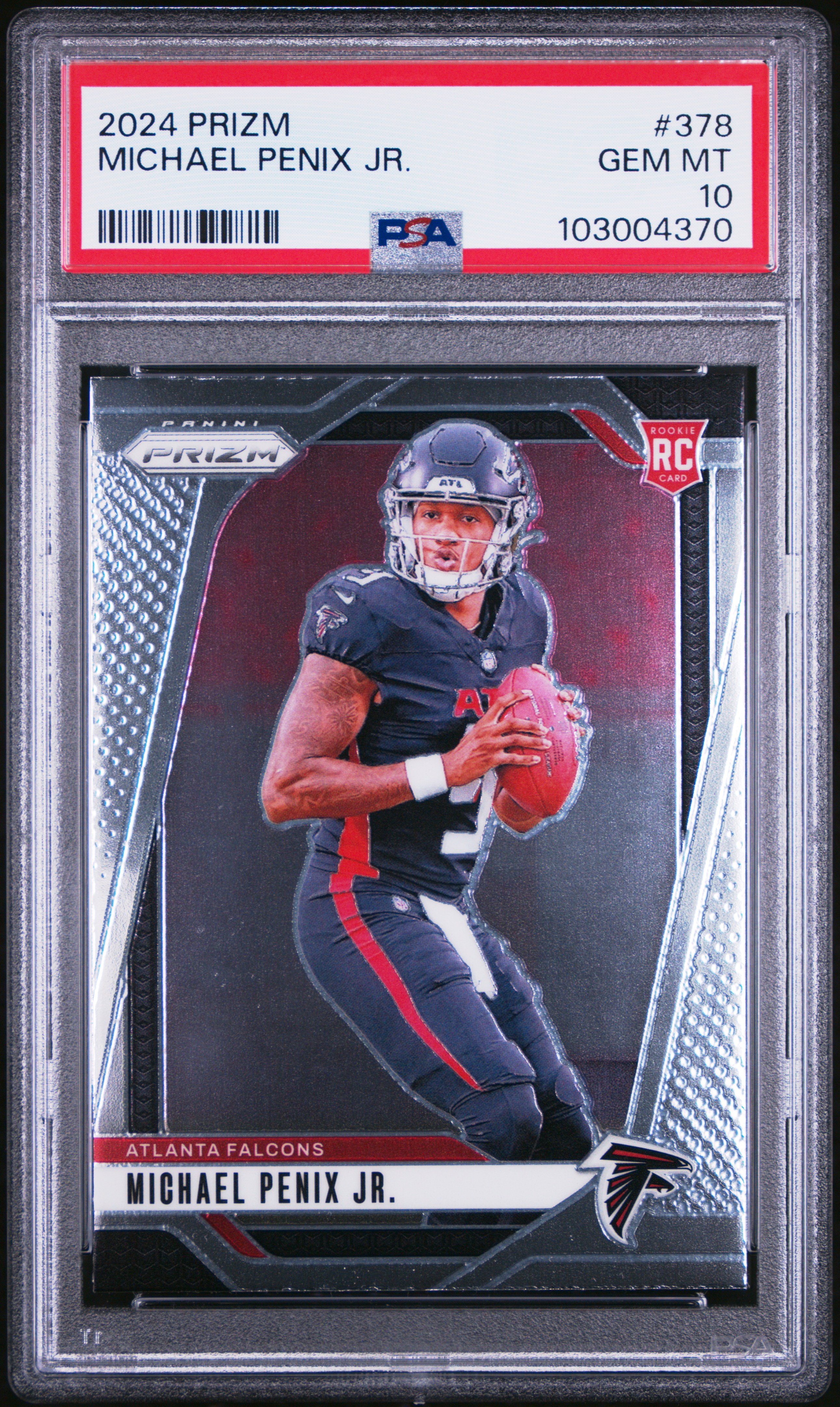 2024 Panini Prizm Michael Penix Jr. #378 Gem Mt 10 front