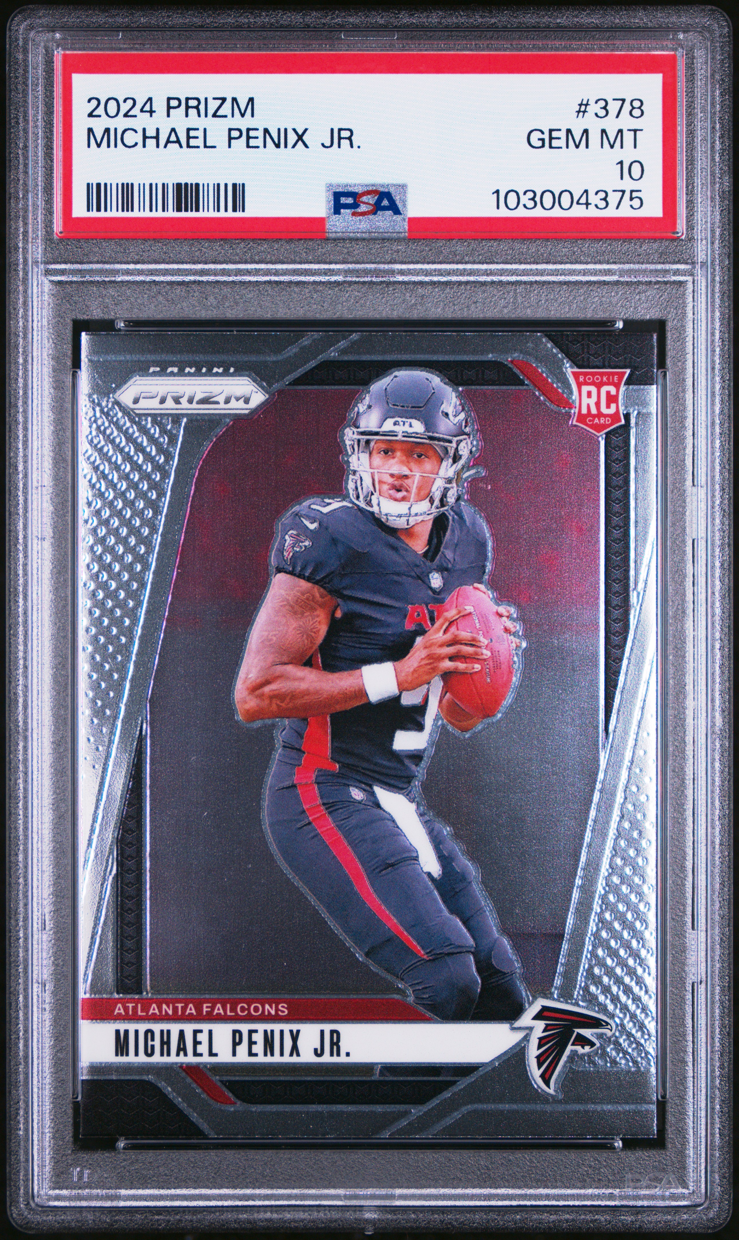 2024 Panini Prizm Michael Penix Jr. #378 Gem Mt 10 front
