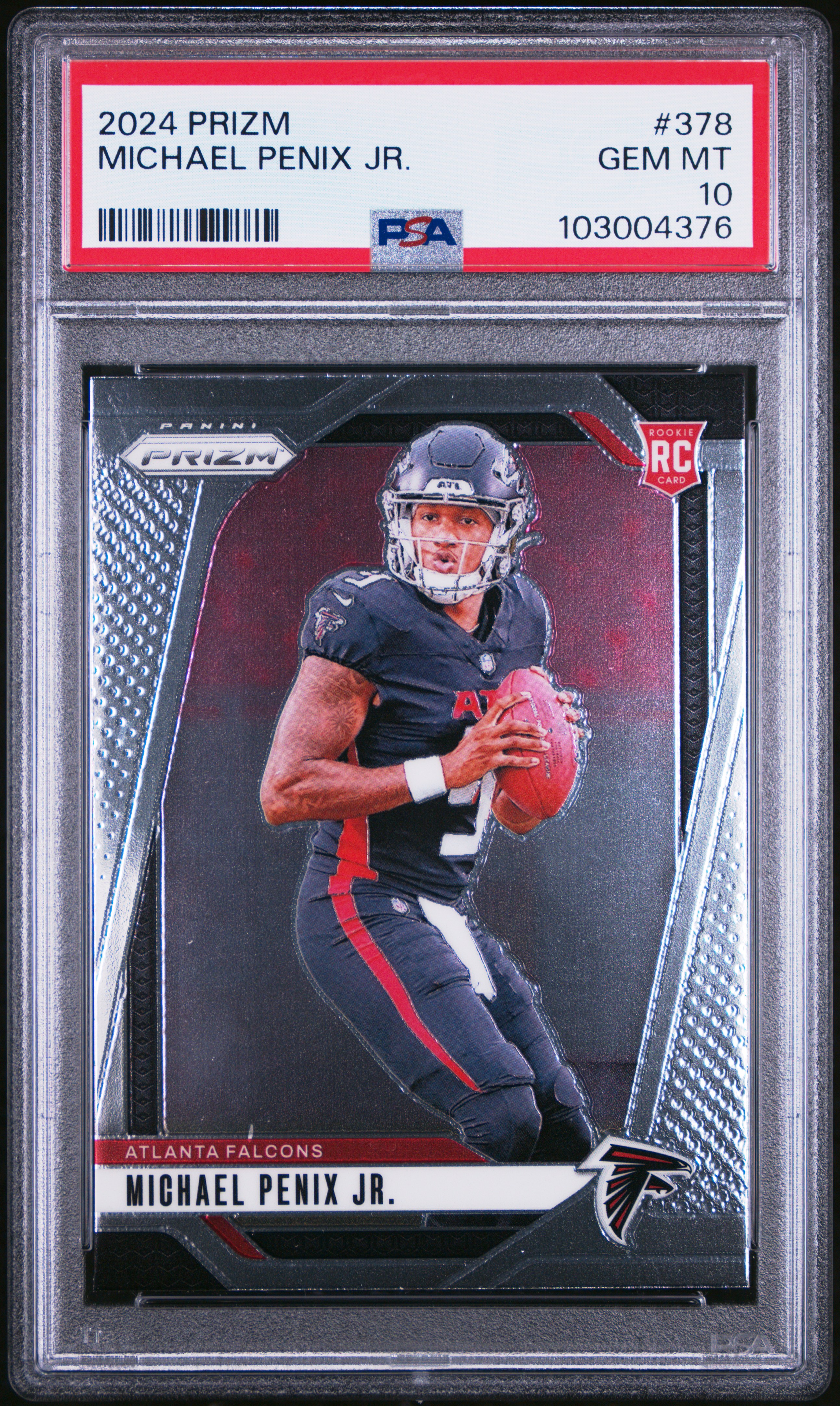 2024 Panini Prizm Michael Penix Jr. #378 Gem Mt 10 front