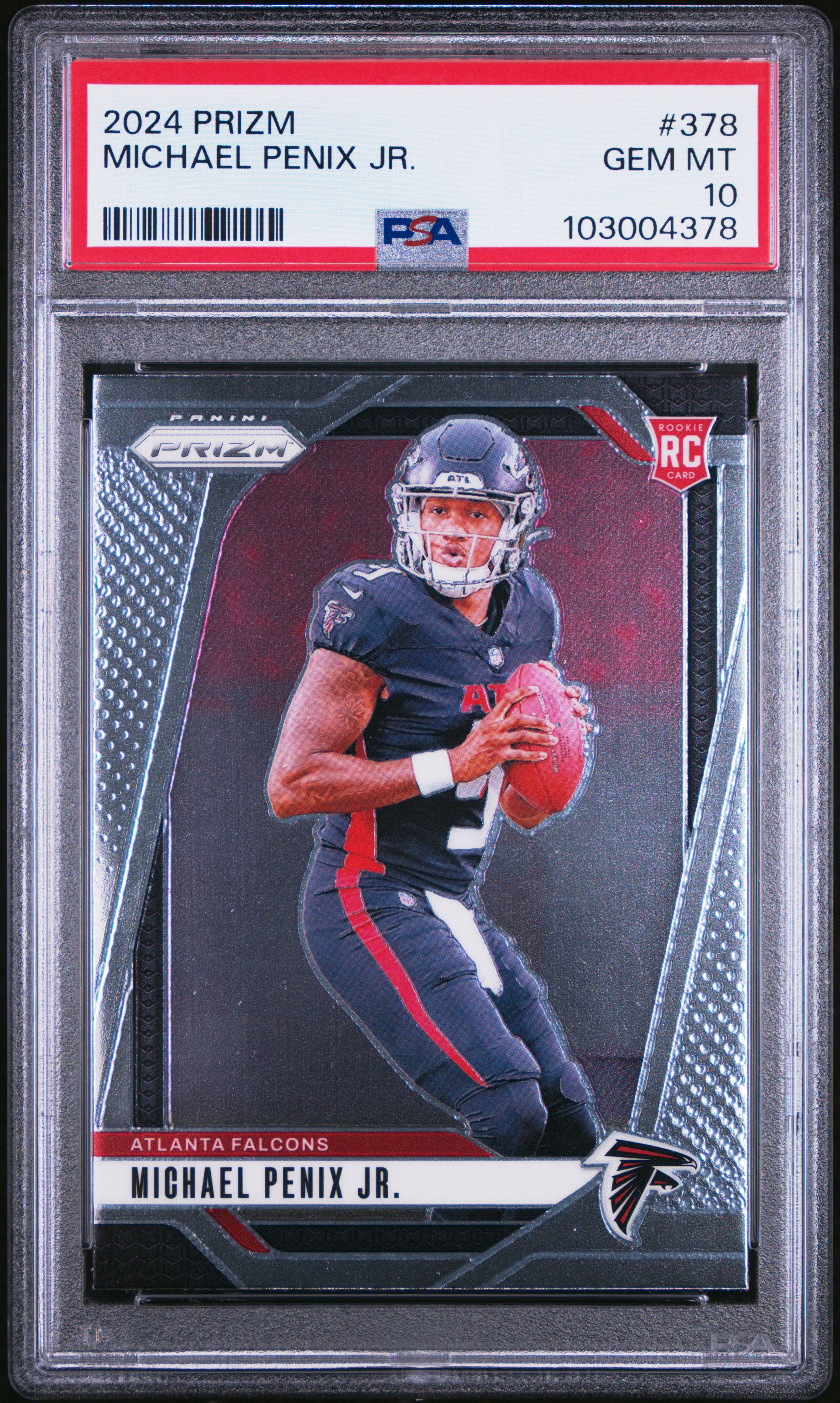 2024 Panini Prizm Michael Penix Jr. #378 Gem Mt 10 front