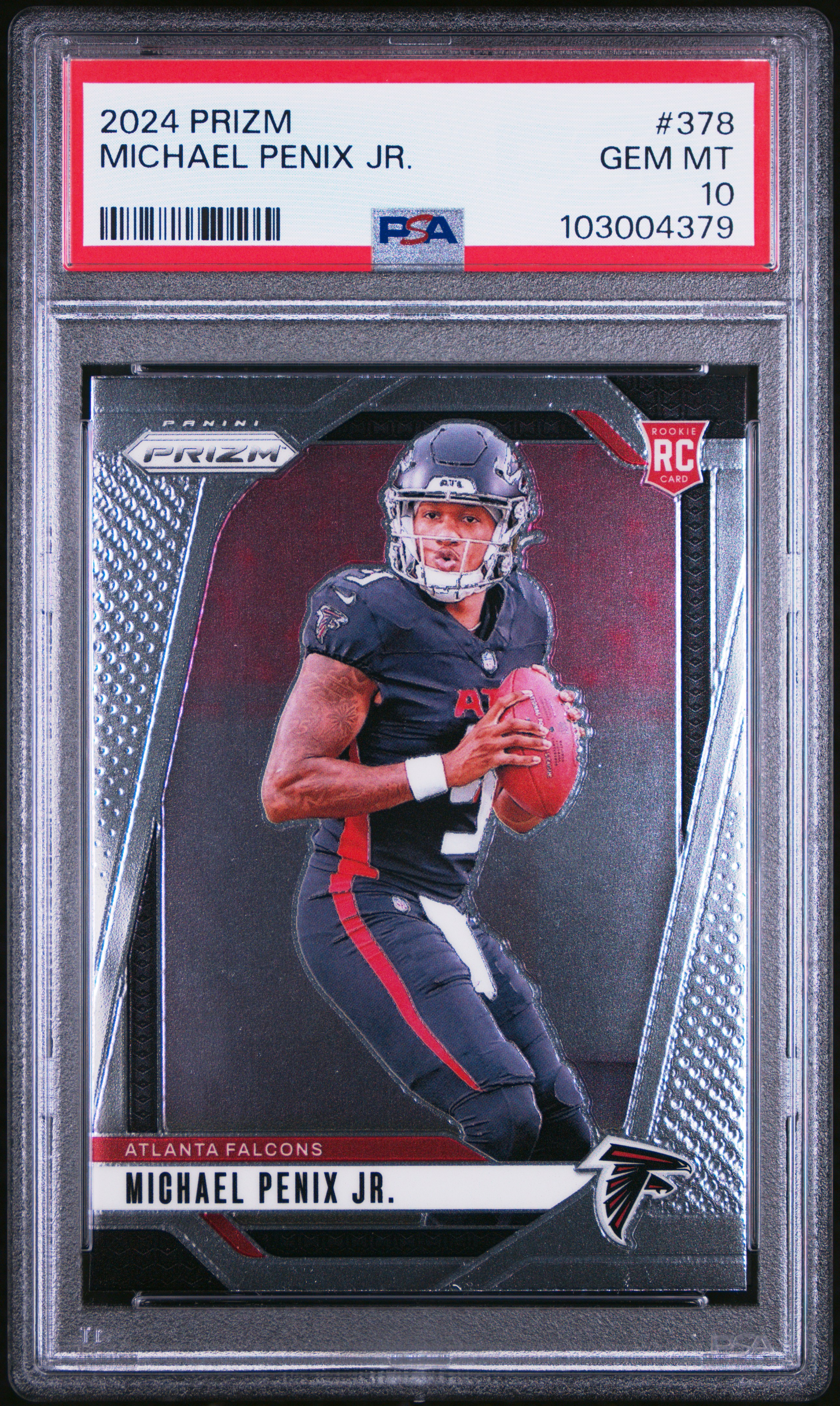 2024 Panini Prizm Michael Penix Jr. #378 Gem Mt 10 front
