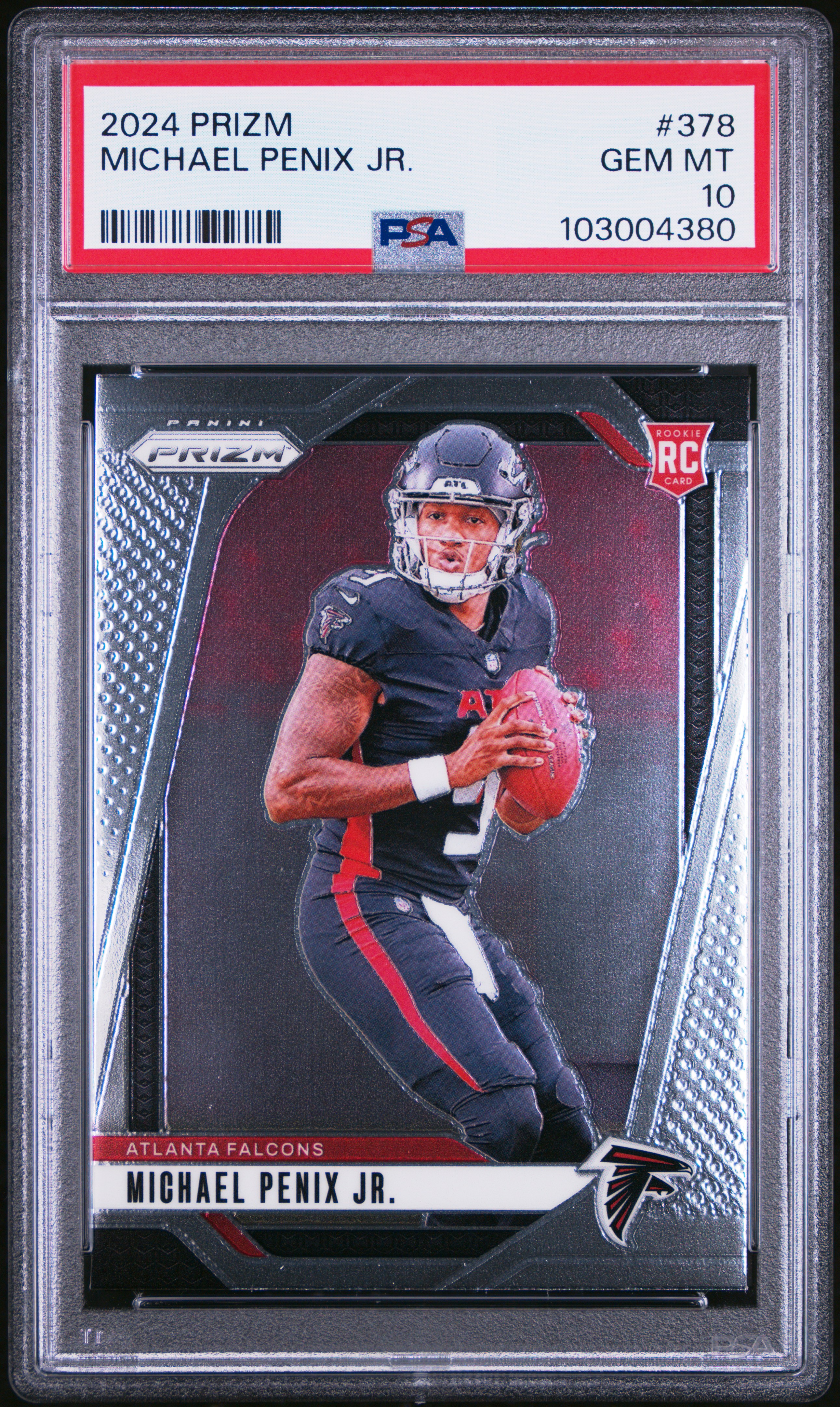 2024 Panini Prizm Michael Penix Jr. #378 Gem Mt 10 front