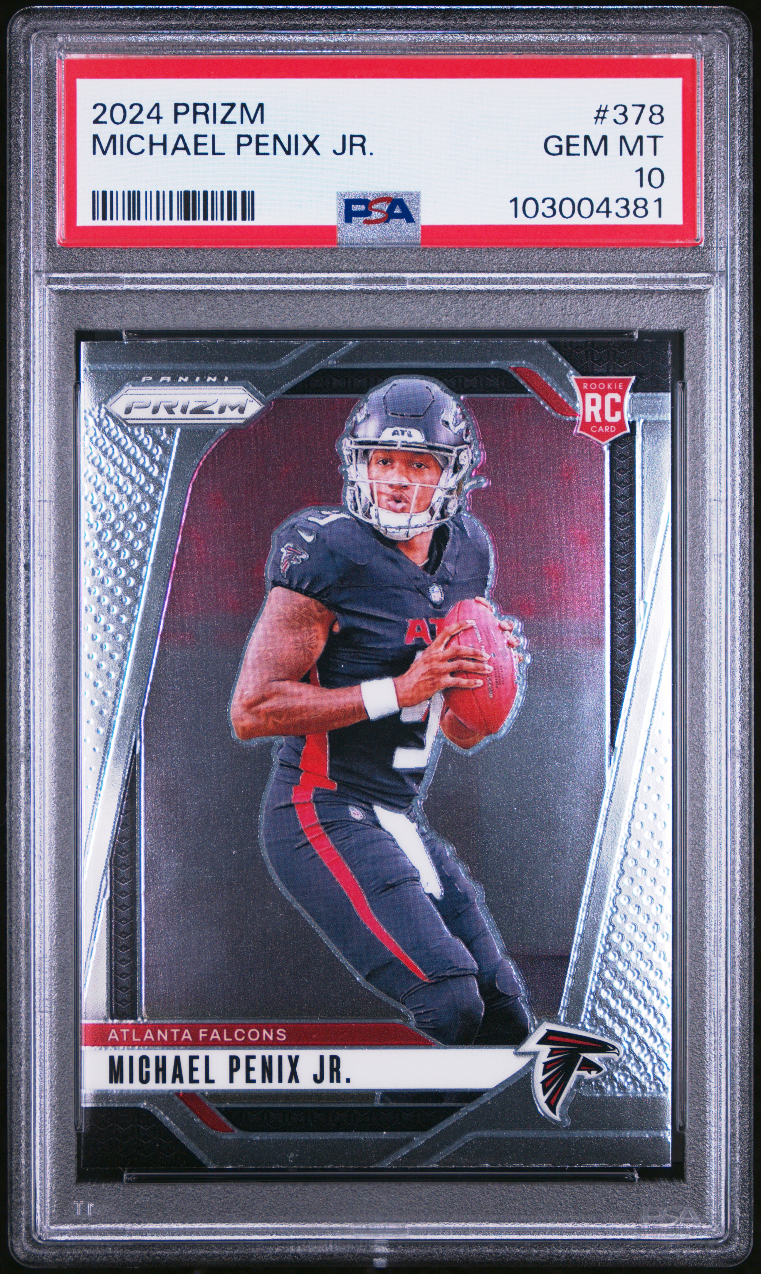 2024 Panini Prizm Michael Penix Jr. #378 Gem Mt 10 front