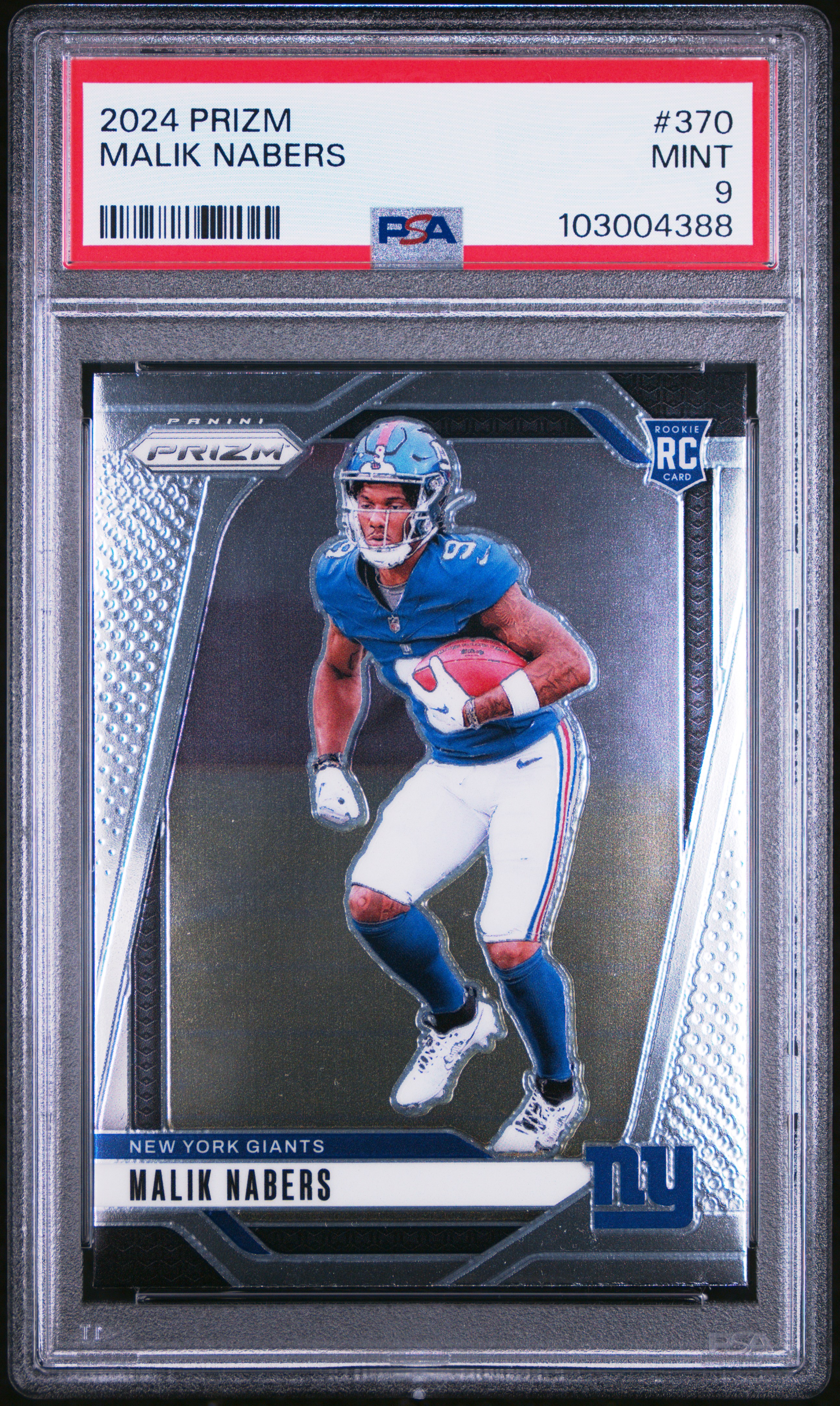 2024 Panini Prizm Malik Nabers #370 Mint 9 front
