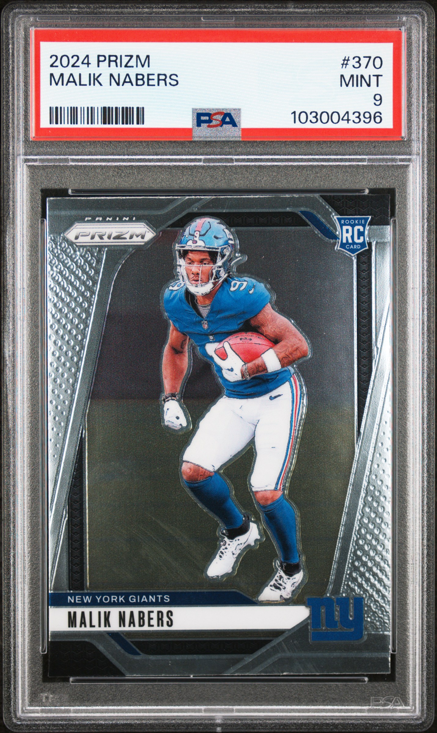 2024 Panini Prizm Malik Nabers #370 Mint 9 front