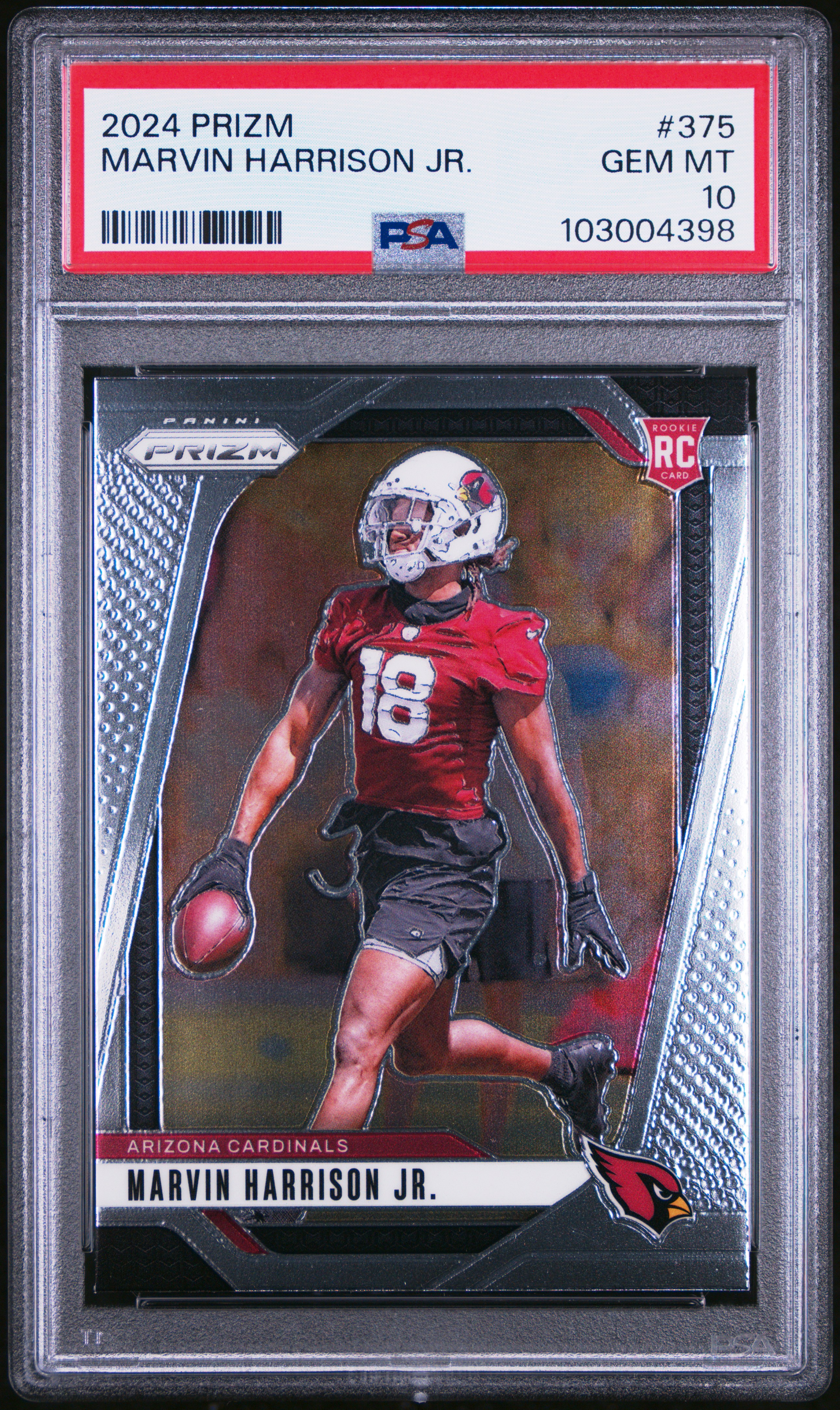 2024 Panini Prizm Marvin Harrison Jr. #375 Gem Mt 10 front