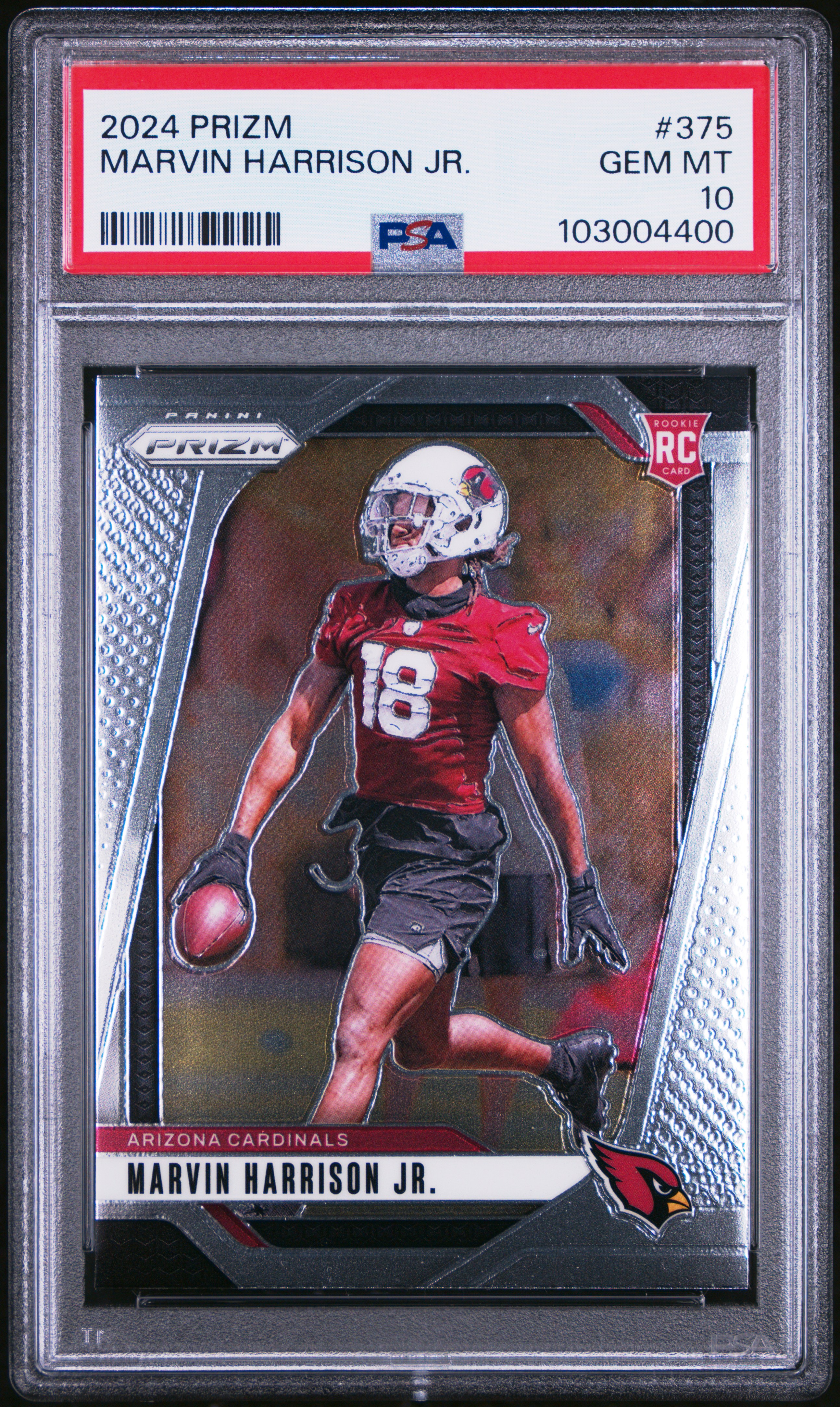 2024 Panini Prizm Marvin Harrison Jr. #375 Gem Mt 10 front